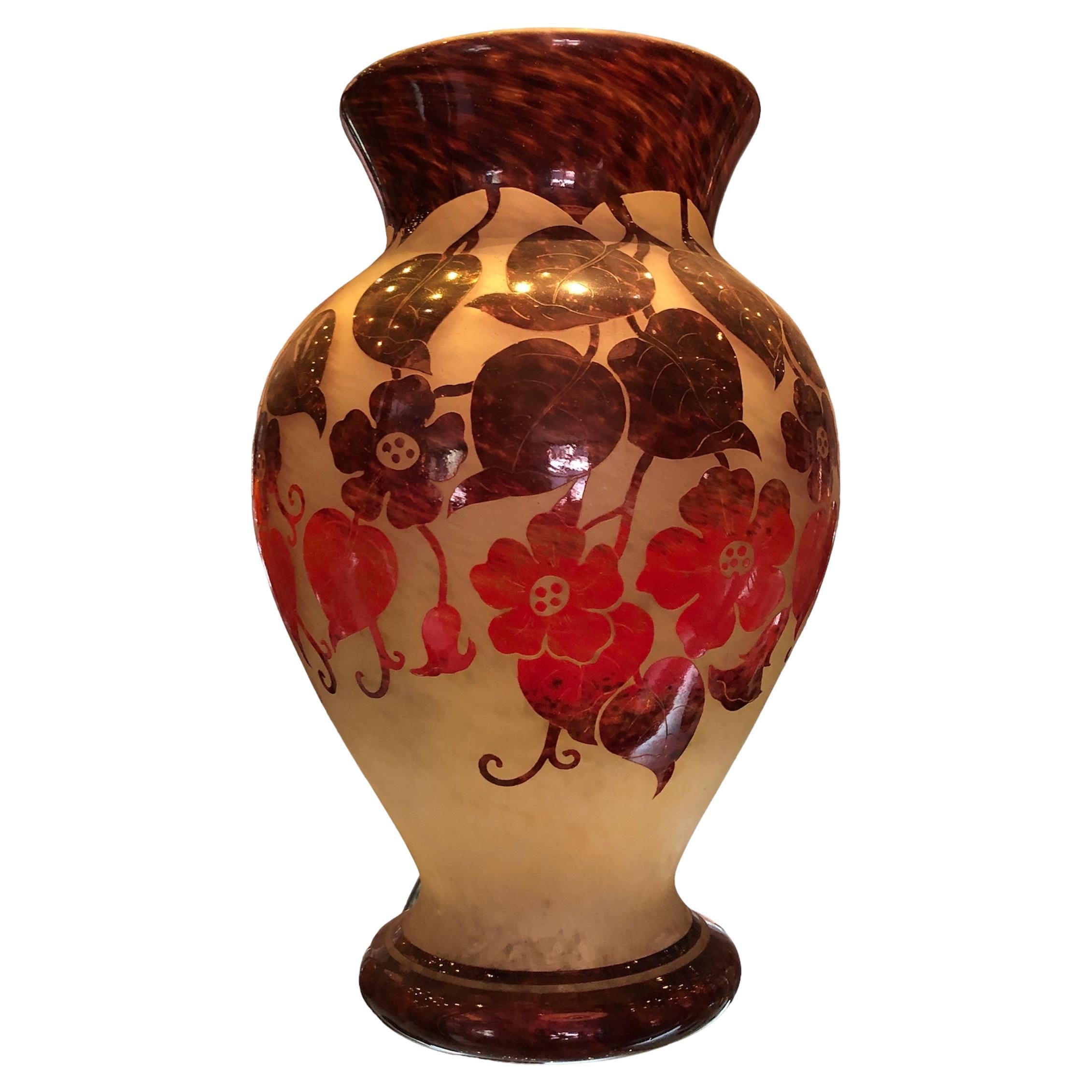 Monumentale Vase Zeichen: Degué im Angebot