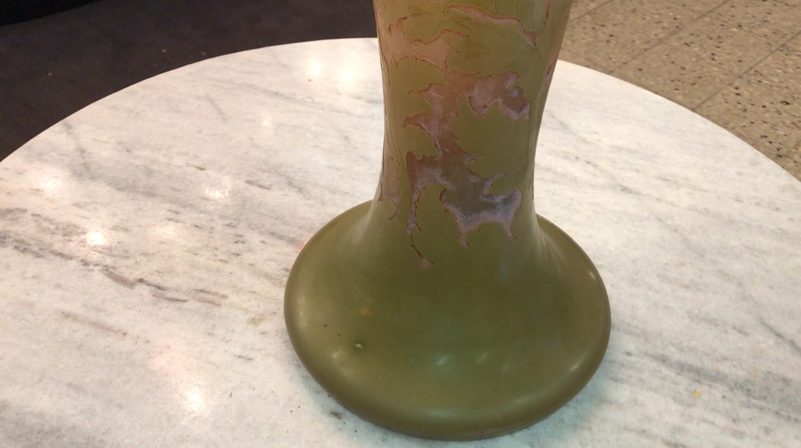 Monumental Vase, Sign: Gallé, Style: Jugendstil, Art Nouveau, Liberty, 1850 For Sale 12