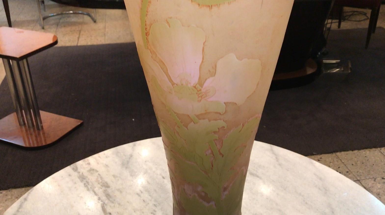 Monumental Vase, Sign: Gallé, Style: Jugendstil, Art Nouveau, Liberty, 1850 For Sale 13