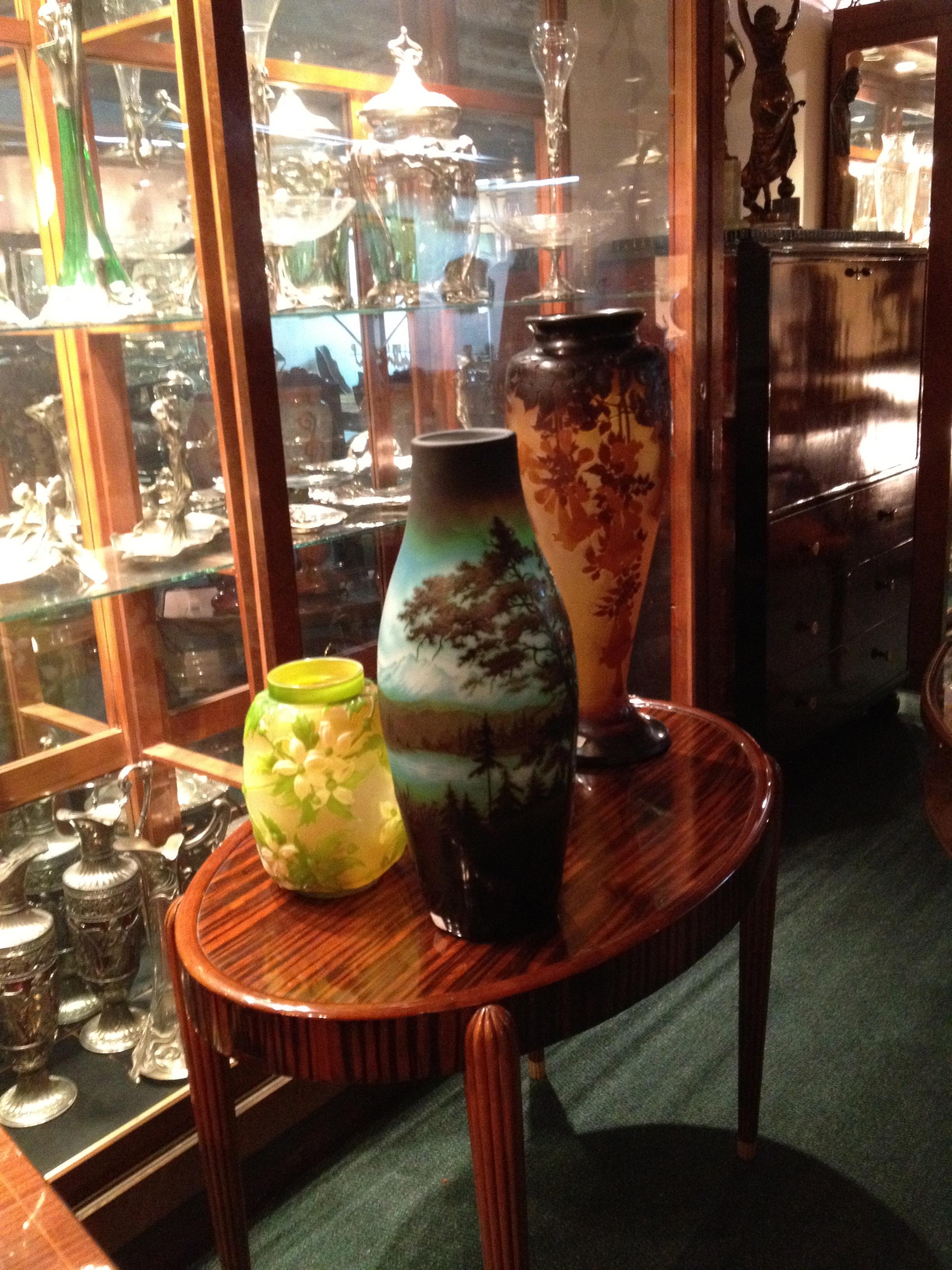 Monumental Vase, Sign: Gallé, Style: Jugendstil, Art Nouveau, Liberty In Good Condition For Sale In Ciudad Autónoma Buenos Aires, C