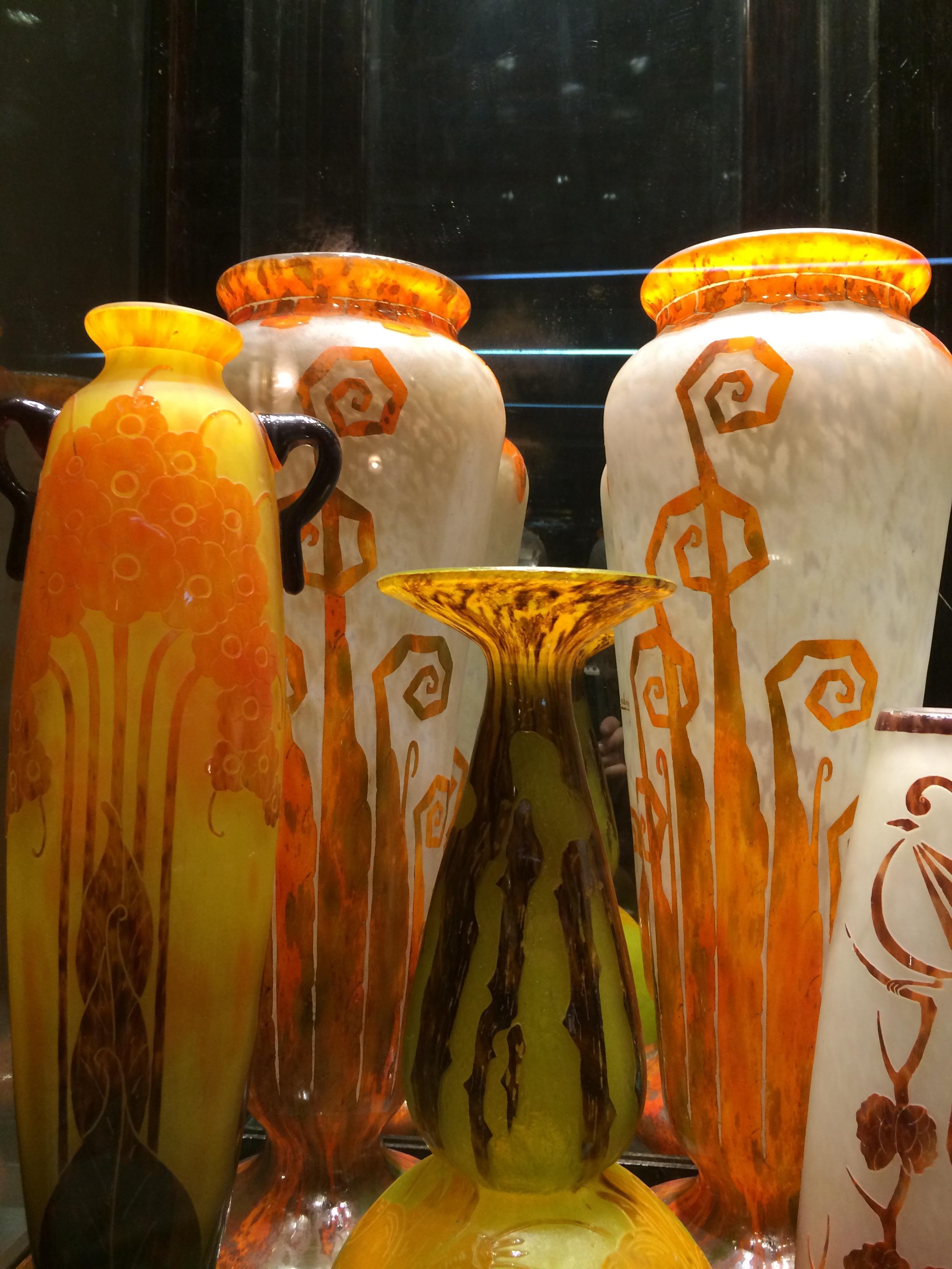 Vase Sign: Le Verre (Decoration Escargots / Snails) , Style:  Art Nouveau For Sale 1