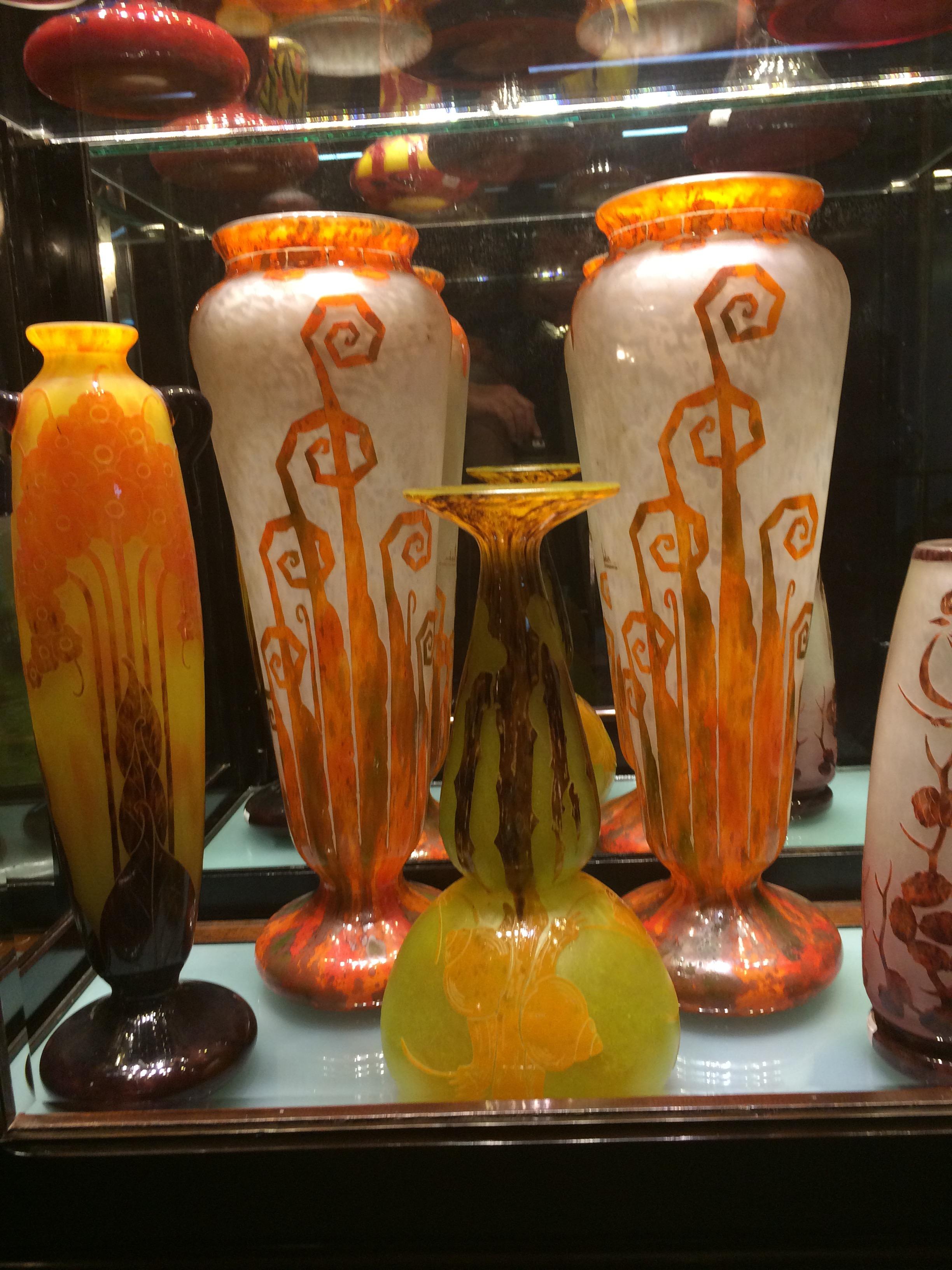 Signature du vase : Le Verre (Décoration Escargots / escargots) , Style :  Art nouveau en vente 2