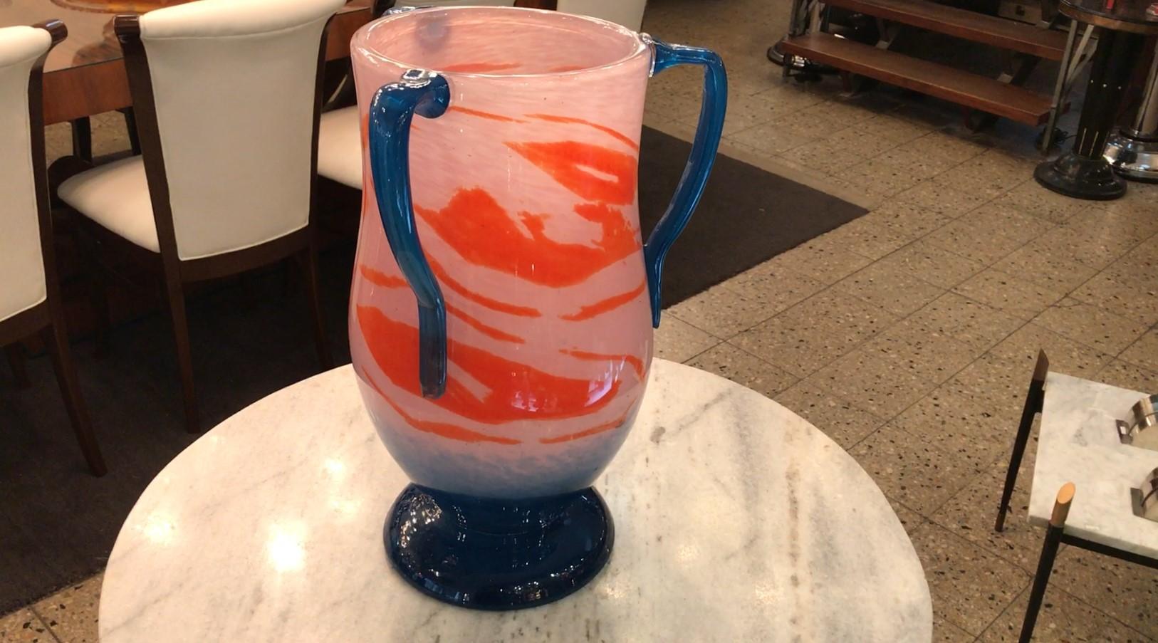 Vaso monumentale firmato Schneider ( Decoración Jade ) con applicazioni, 1924 in vendita 5