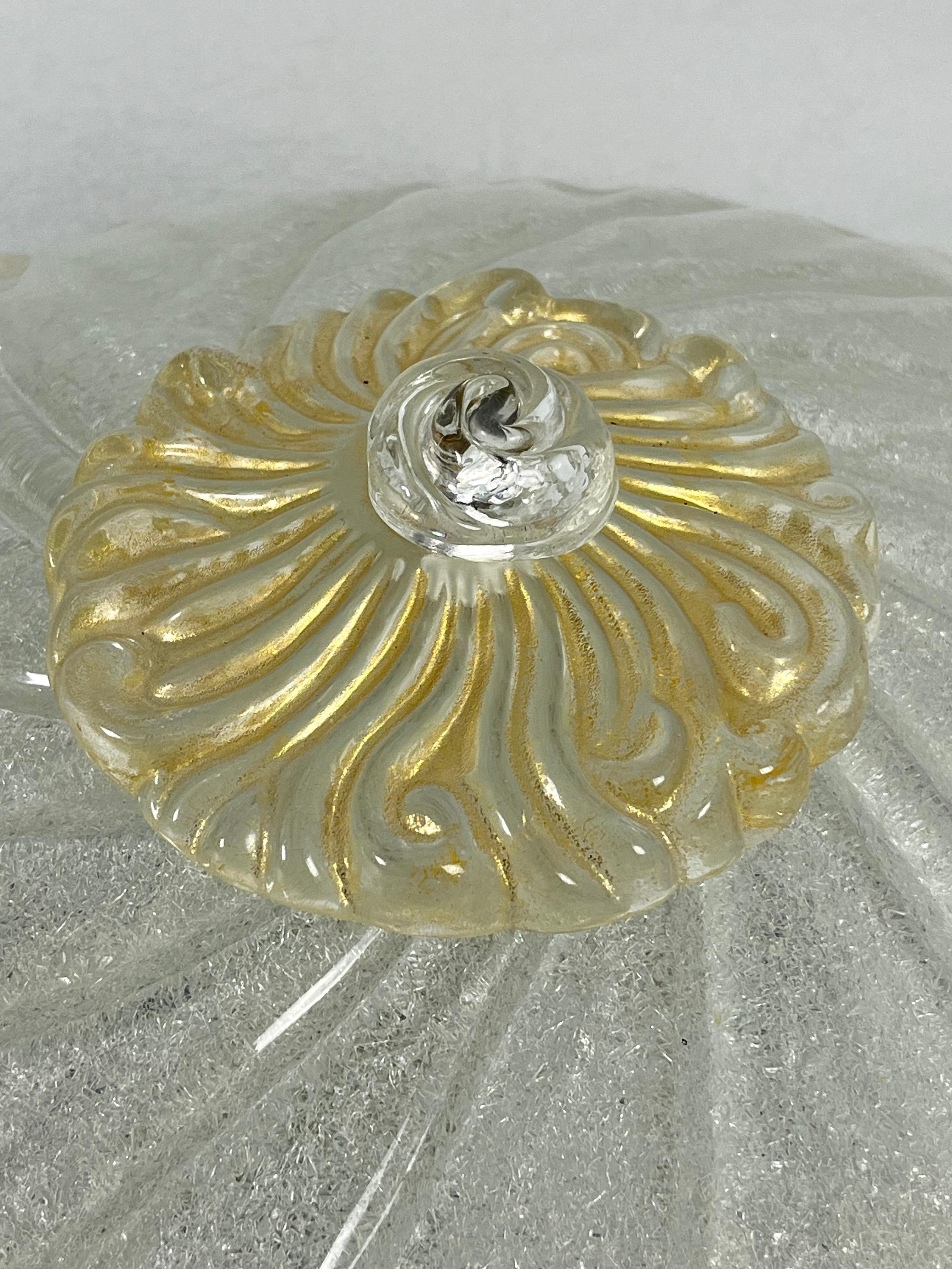 Lámpara de techo veneciana monumental de 4 luces de cristal de Murano, años 80 en venta 4