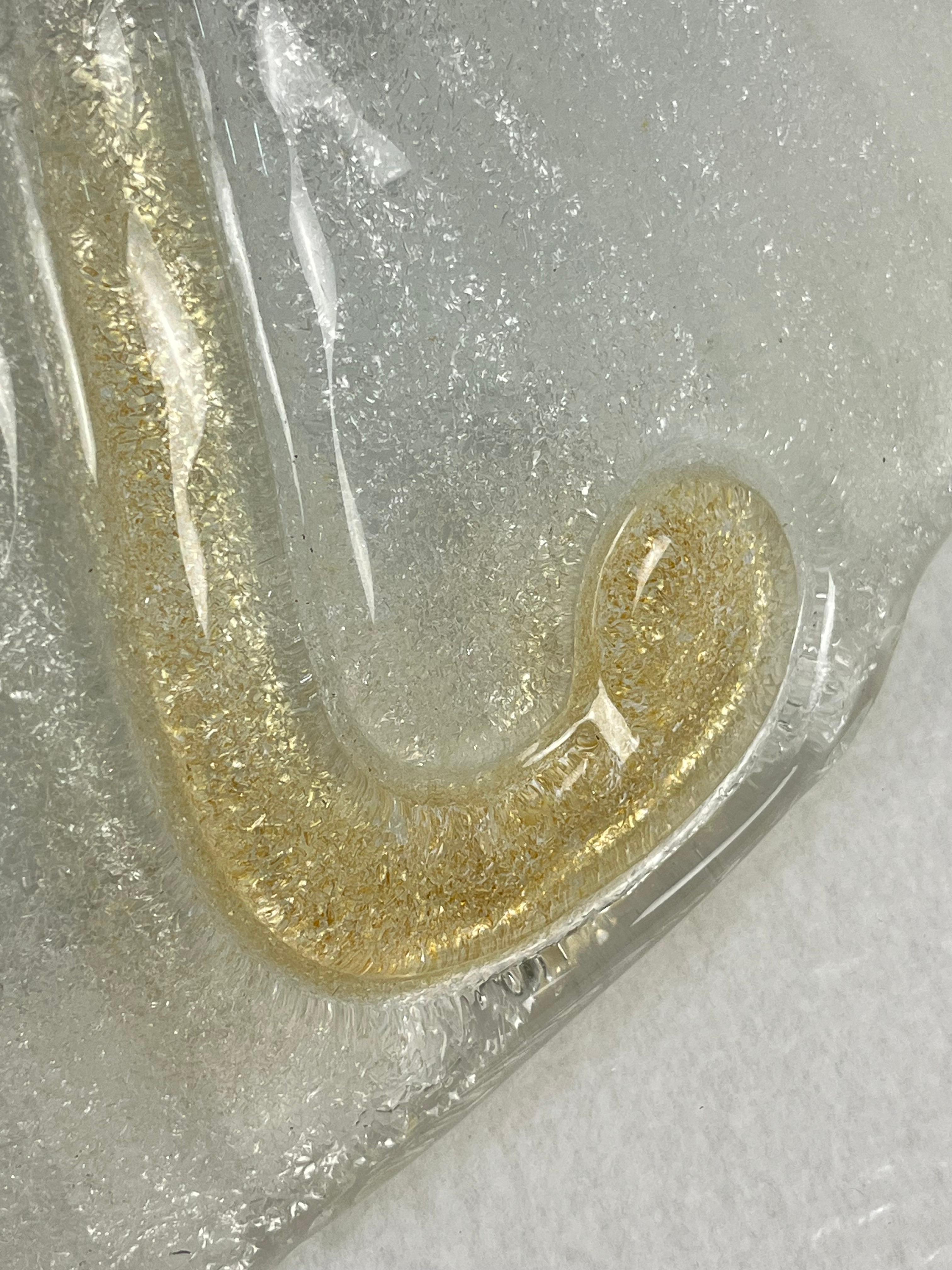 Lámpara de techo veneciana monumental de 4 luces de cristal de Murano, años 80 en venta 3