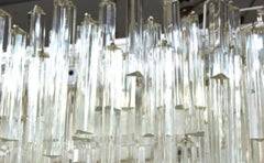 Monumental Venini Triedri Glass Prism Wall Corner