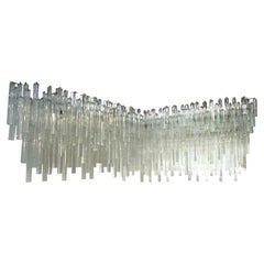 Monumental Venini Triedri Glass Prism Wall Corner