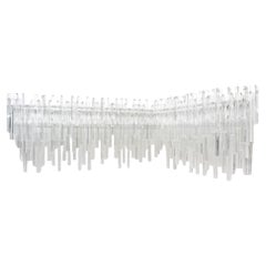 Monumental Venini Triedri Glass Wall Corner Sconce