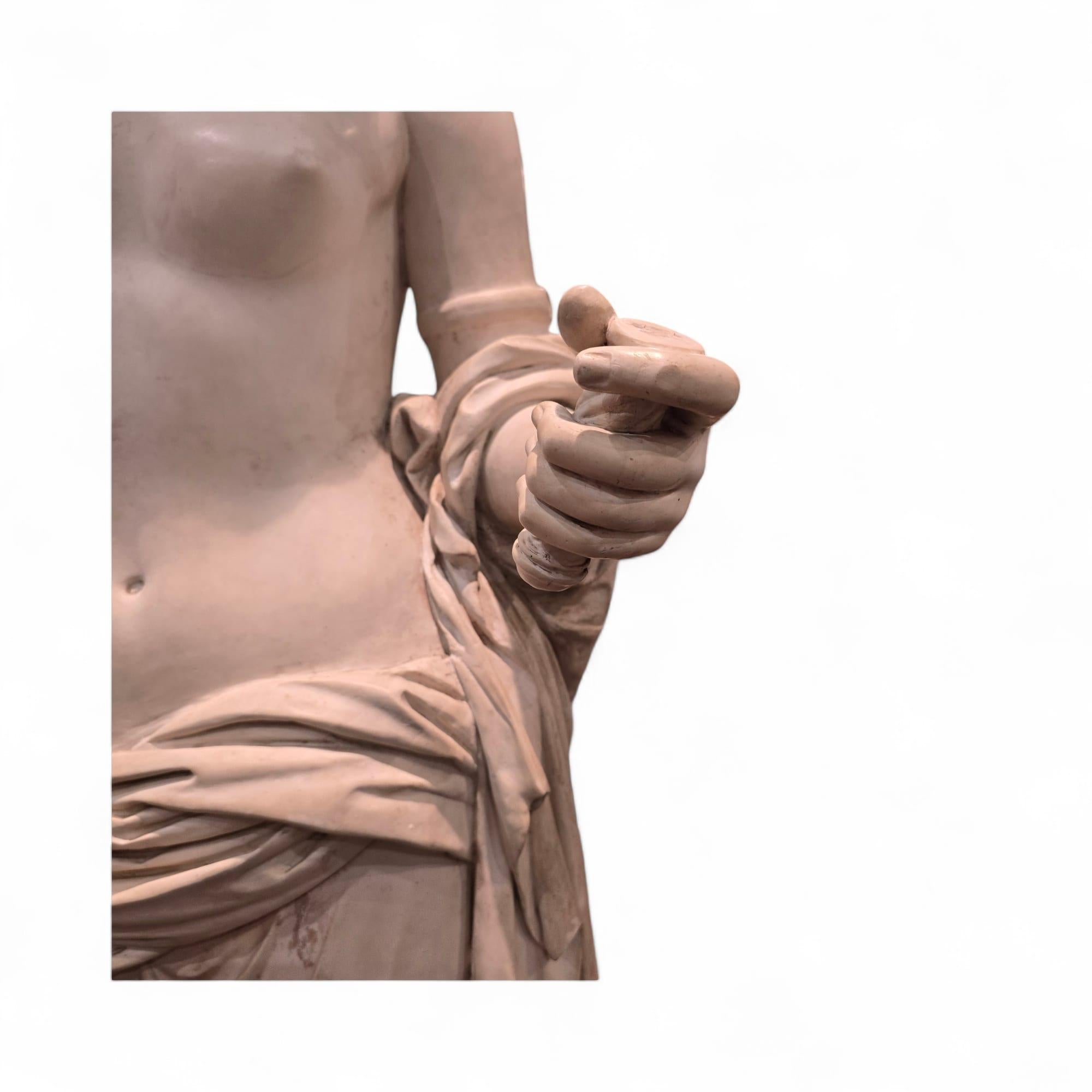MONUMENTAL VENUS OF ARLES SCULPTURE - 225 cm, MUSEE DU LOUVRE For Sale 2