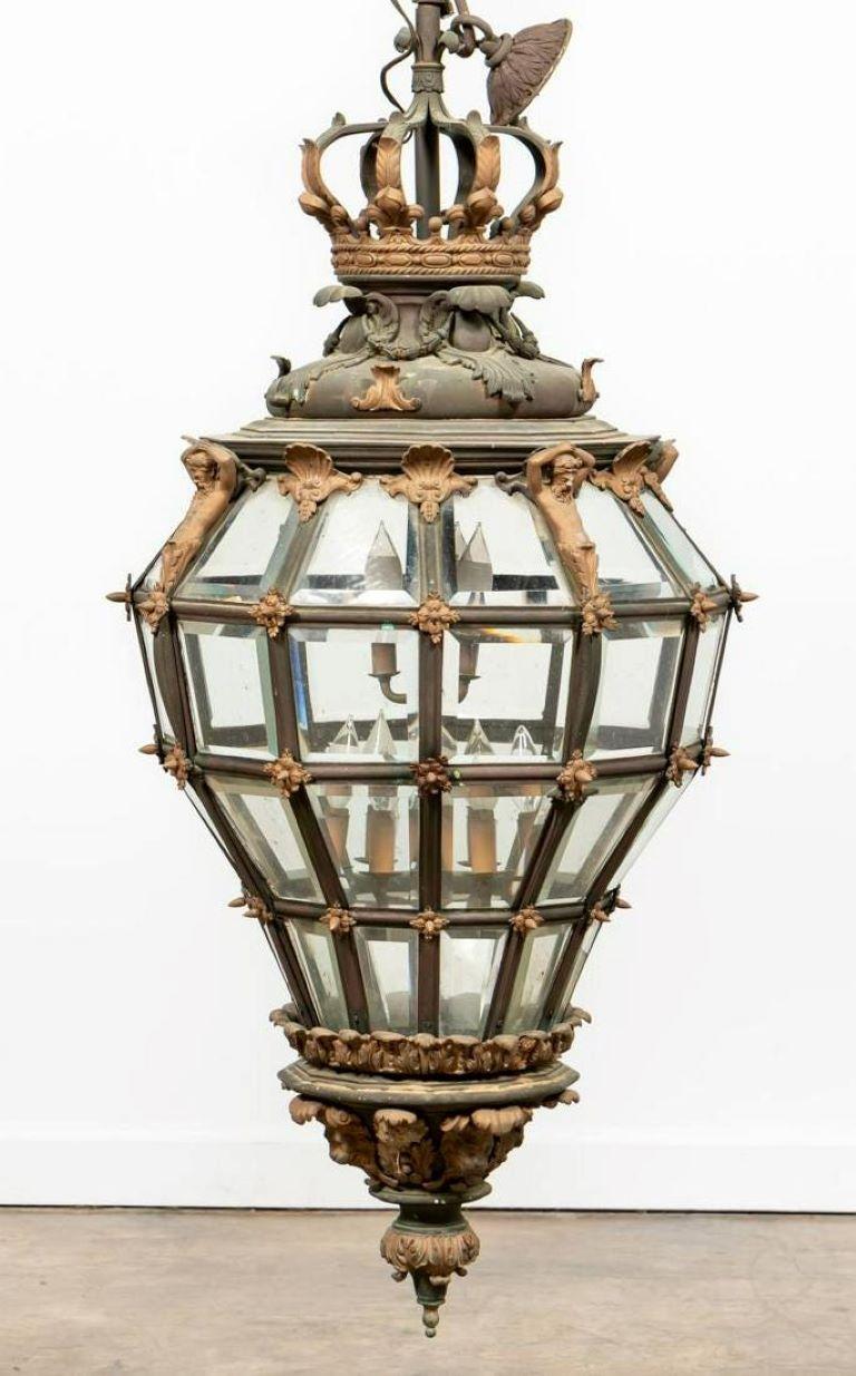 Monumental Versailles Style Lantern Chandelier For Sale 3
