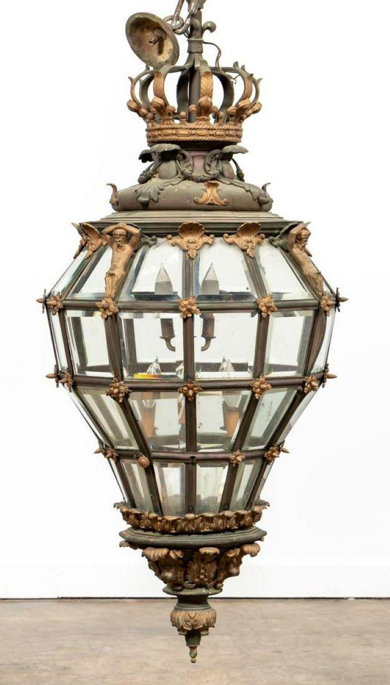 Monumental Versailles Style Lantern Chandelier For Sale 4