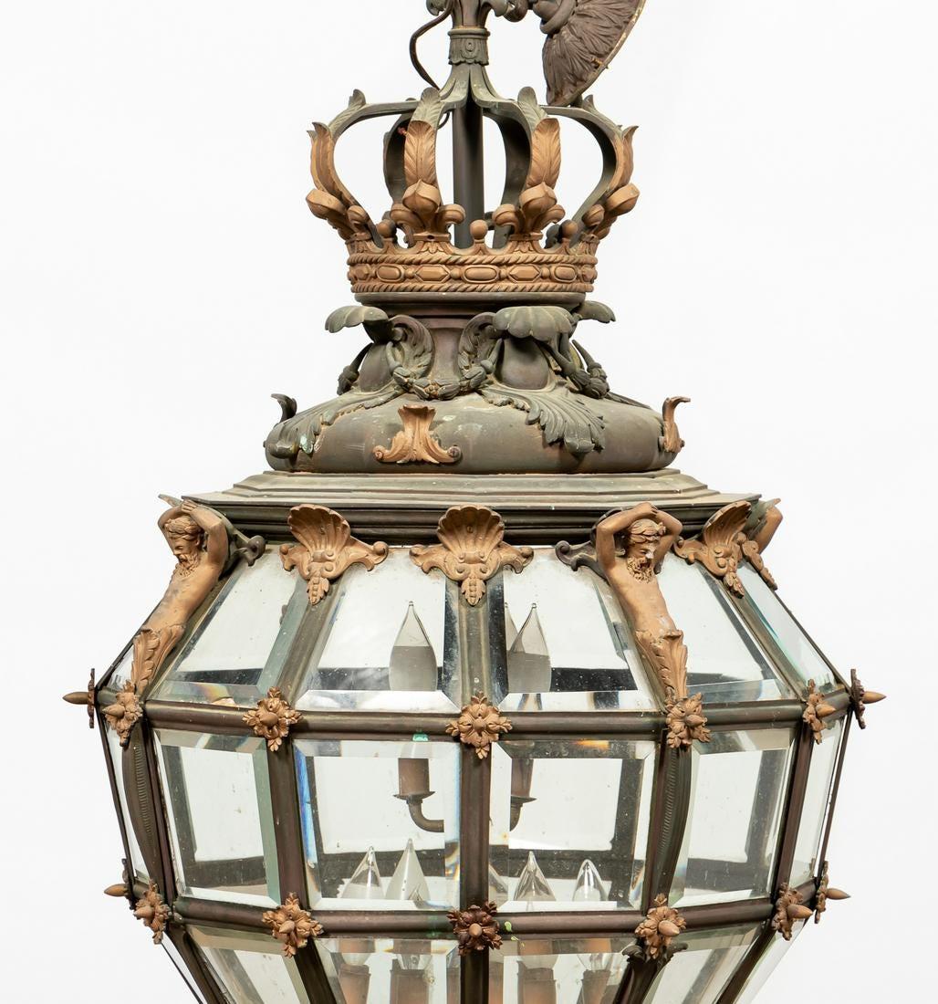 Monumental Versailles Style Lantern Chandelier For Sale 6