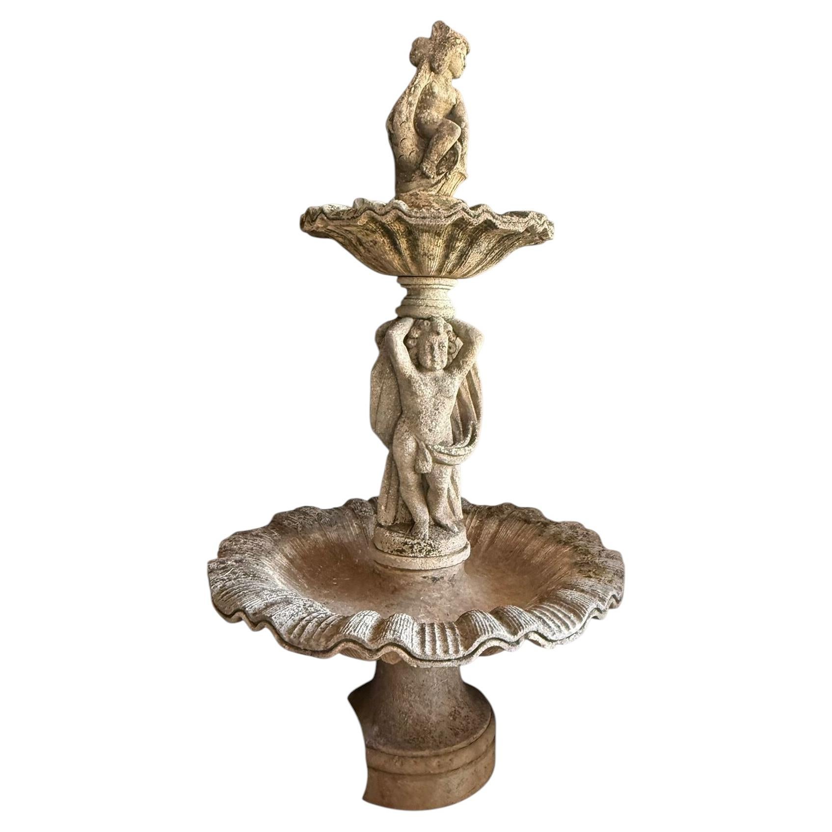 Monumental Vicenza Stone Garden Fountain, Early 20th Century