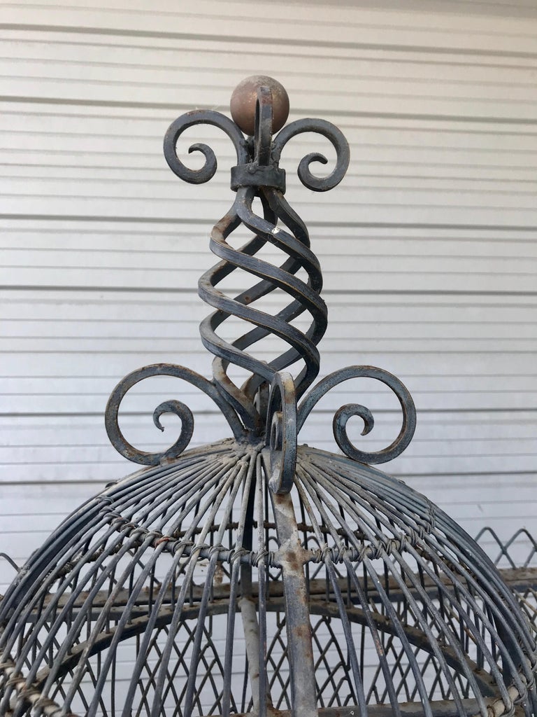 Antique Victorian style Brass Bird Cage. - Ruby Lane