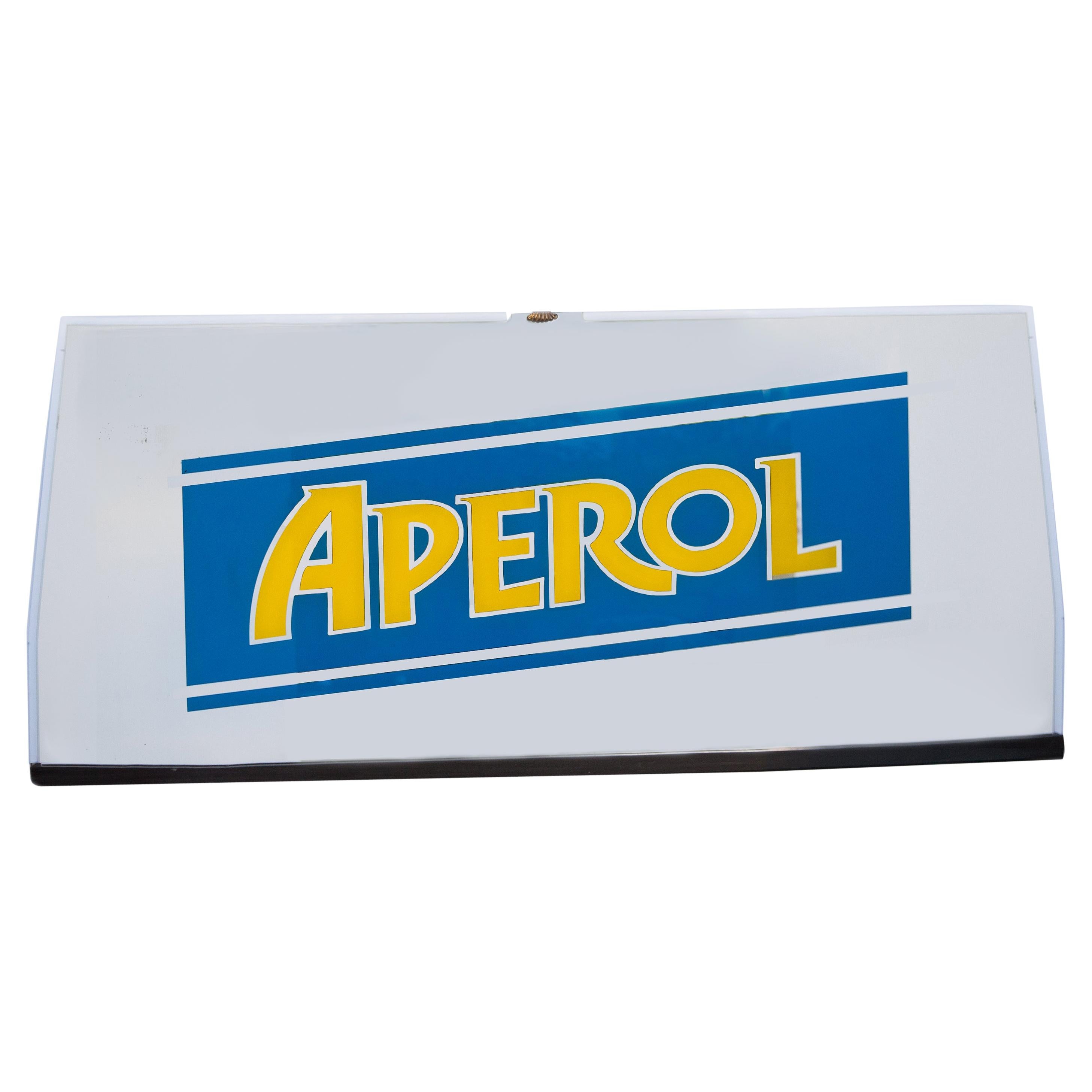 Monumental Vintage Aperol Bar Mirror, Italy, 1960s