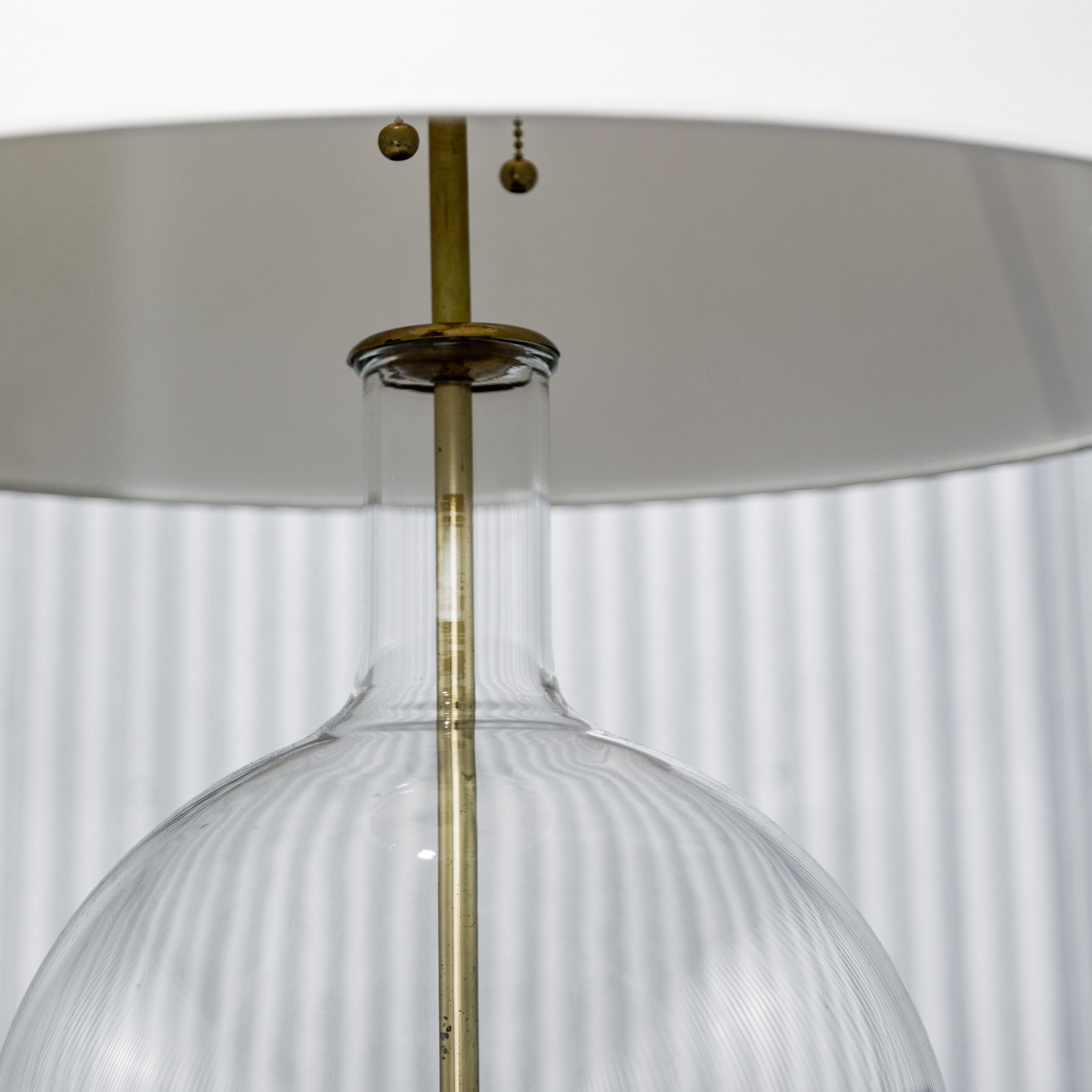 Monumental Vintage Lab Glass Table Lamp For Sale 9