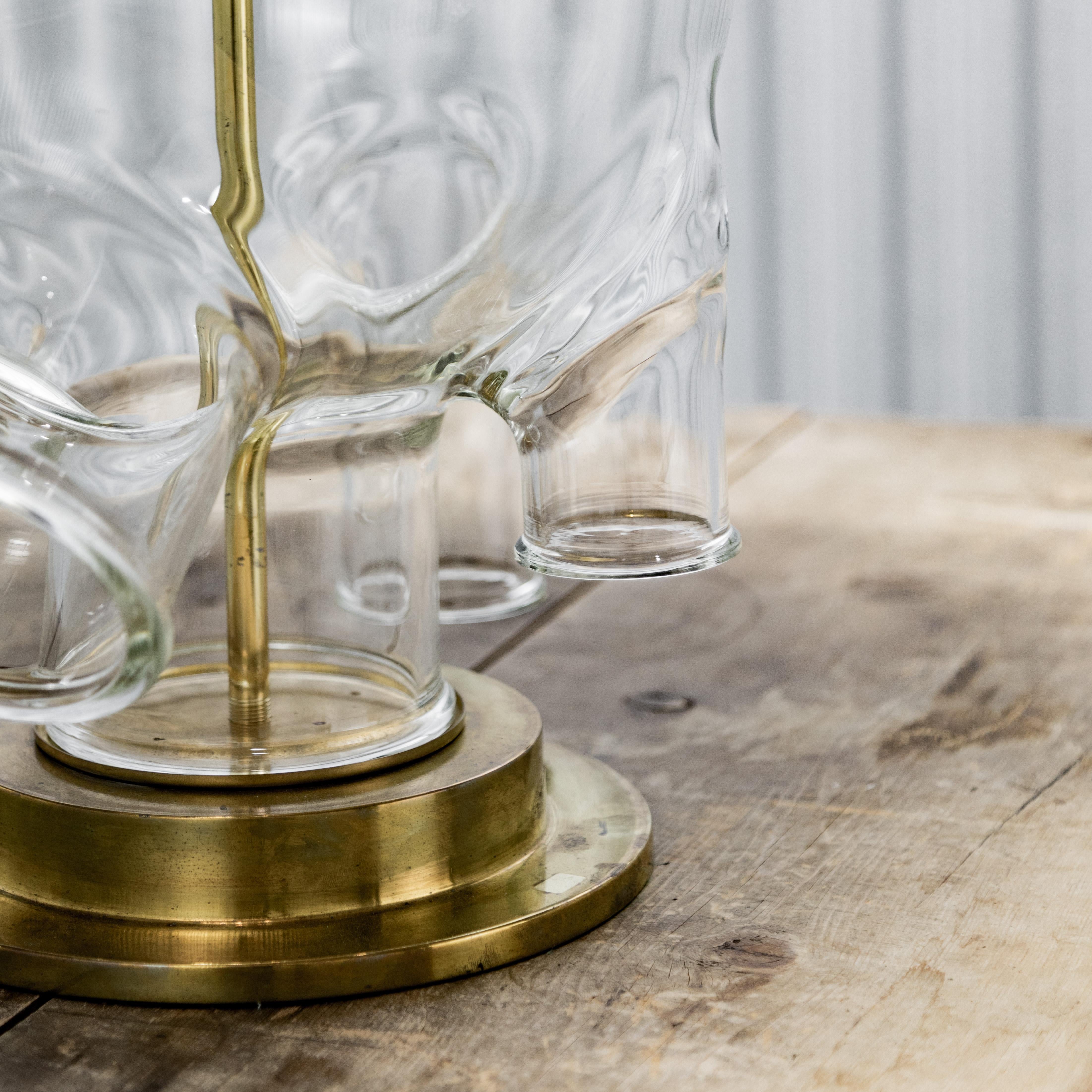 Monumental Vintage Lab Glass Table Lamp For Sale 3