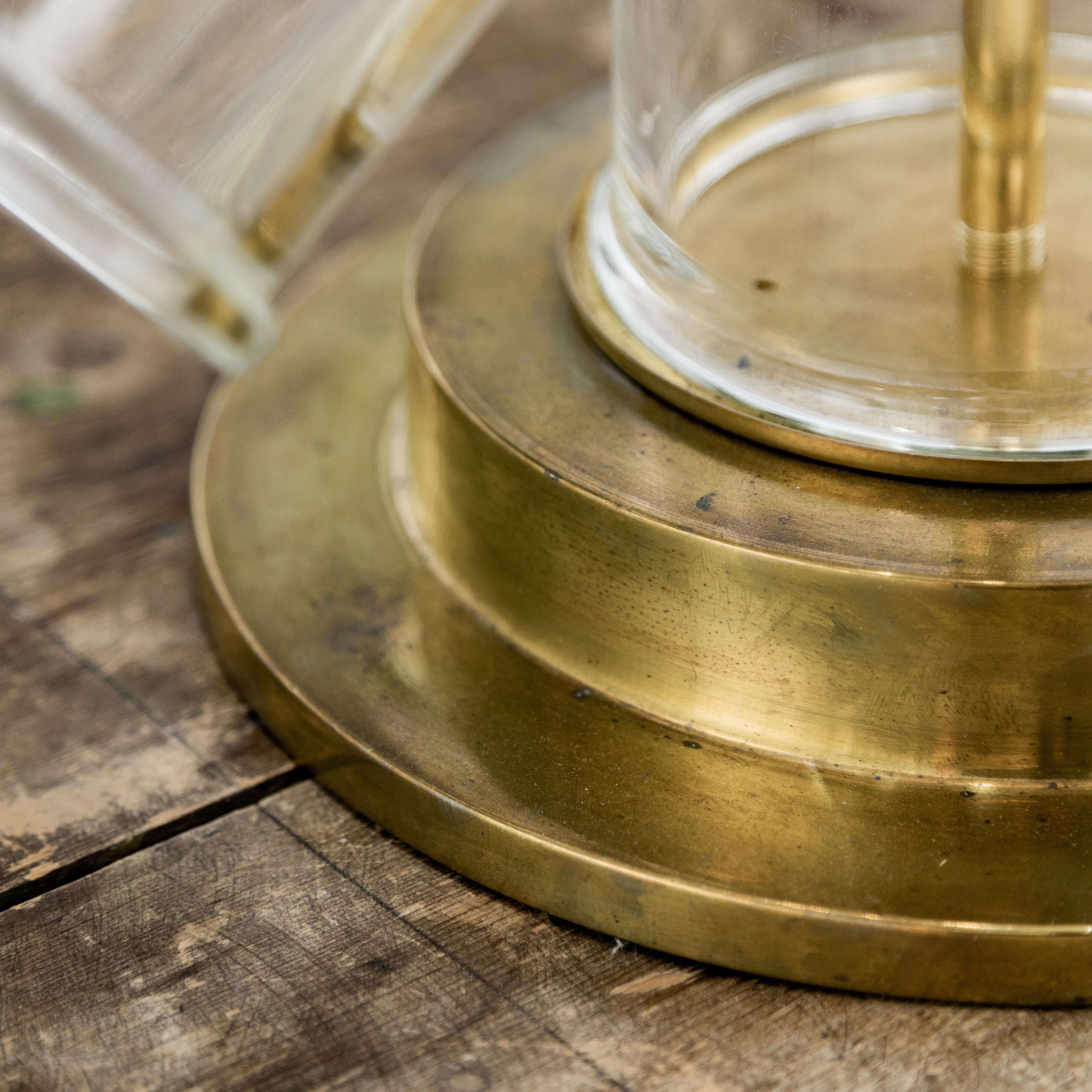 Monumental Vintage Lab Glass Table Lamp For Sale 4