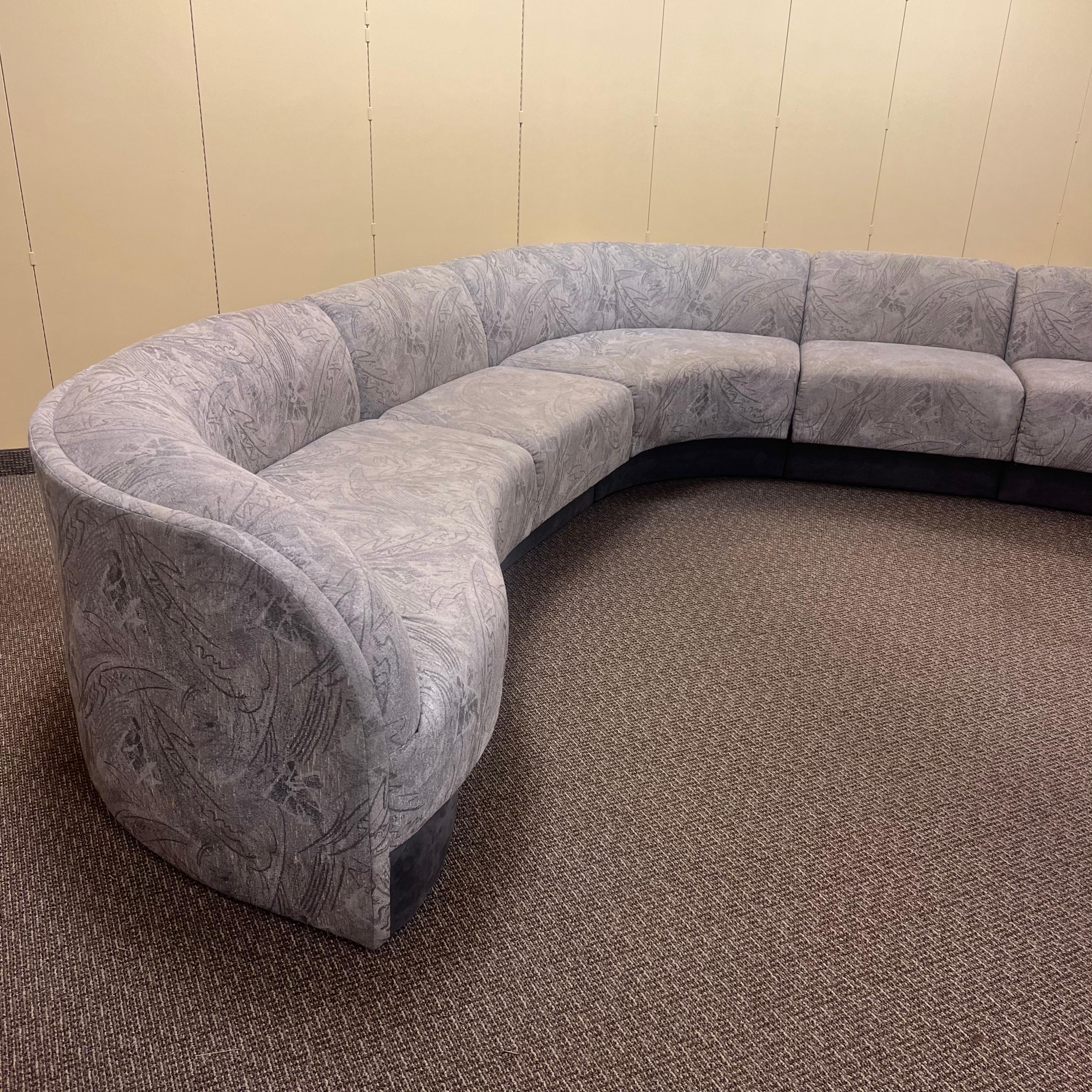Fabric Monumental vintage M. Fillmore Harty sectional For Sale
