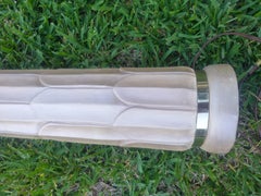 Monumental Vintage Merle Edelman Serge Roche Style Palm Torchiere Wall Sconce