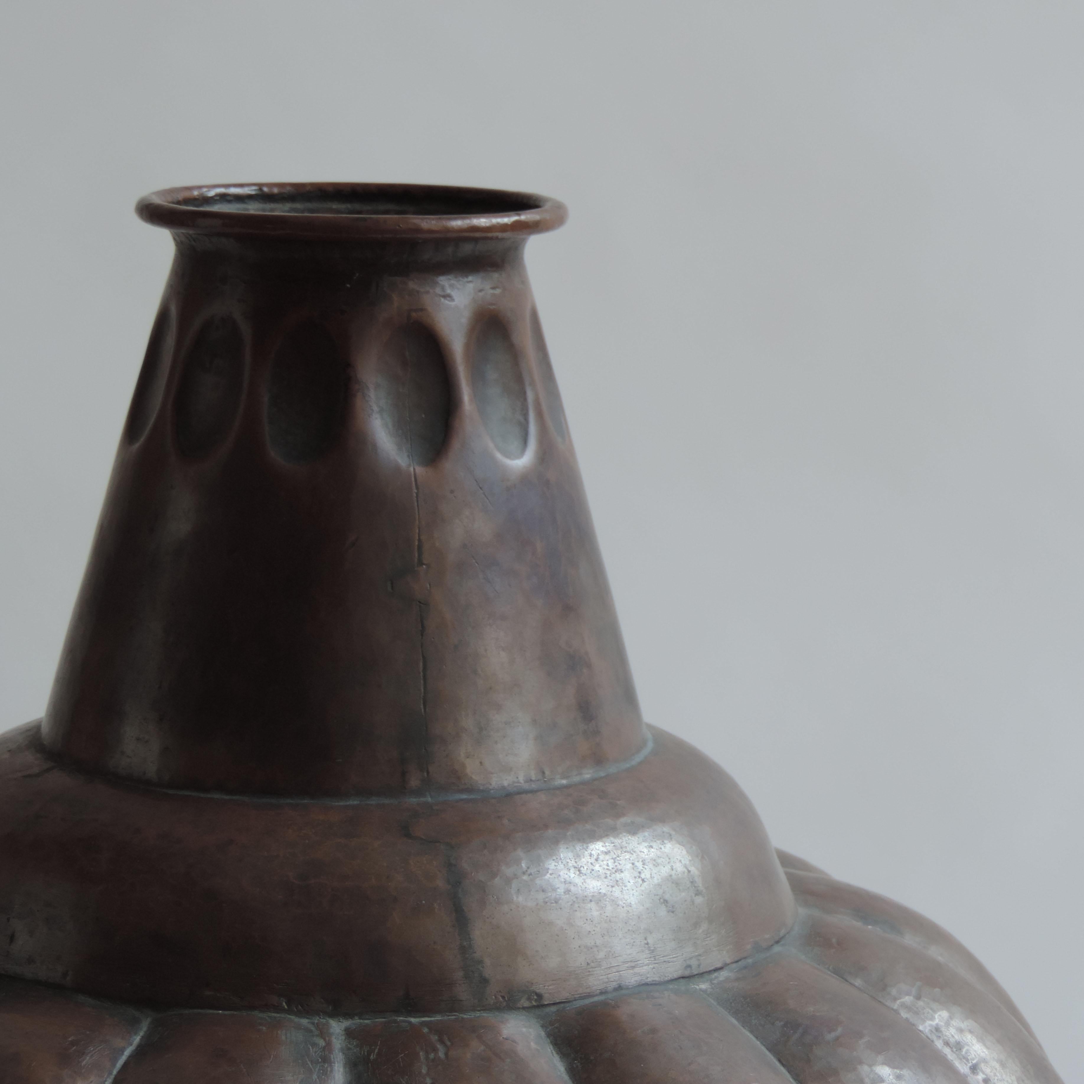 Art Deco Monumental Vittorio Zecchin Hammered Copper Vase, Italy, 1925