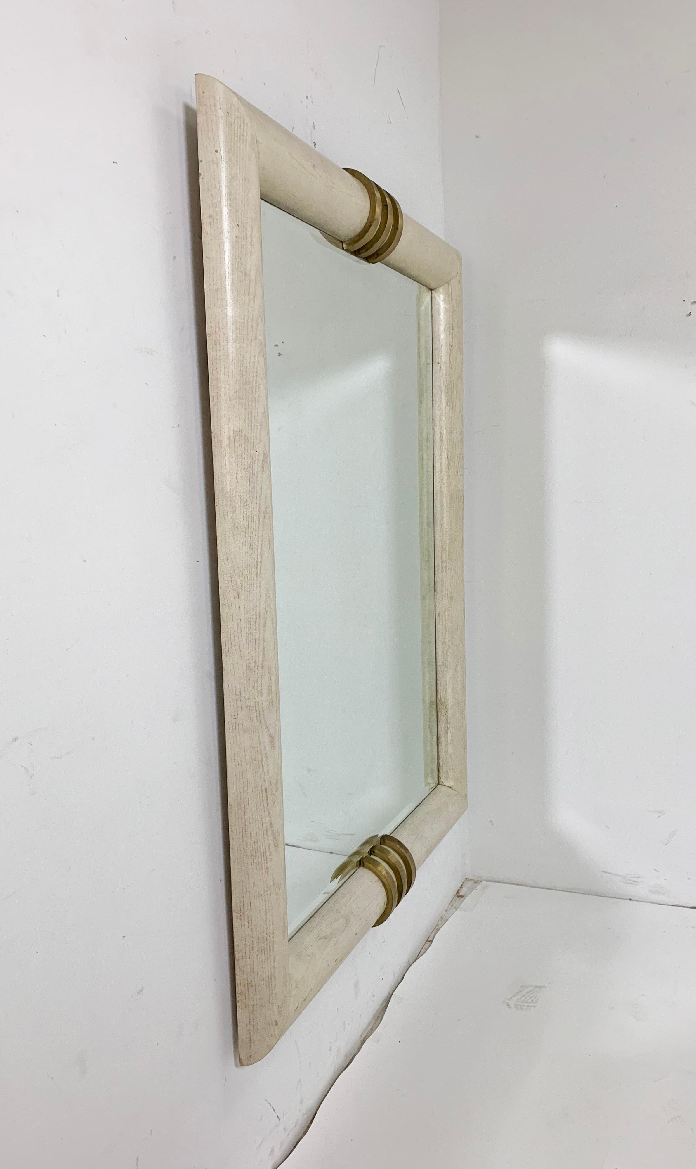 white wash wall mirror