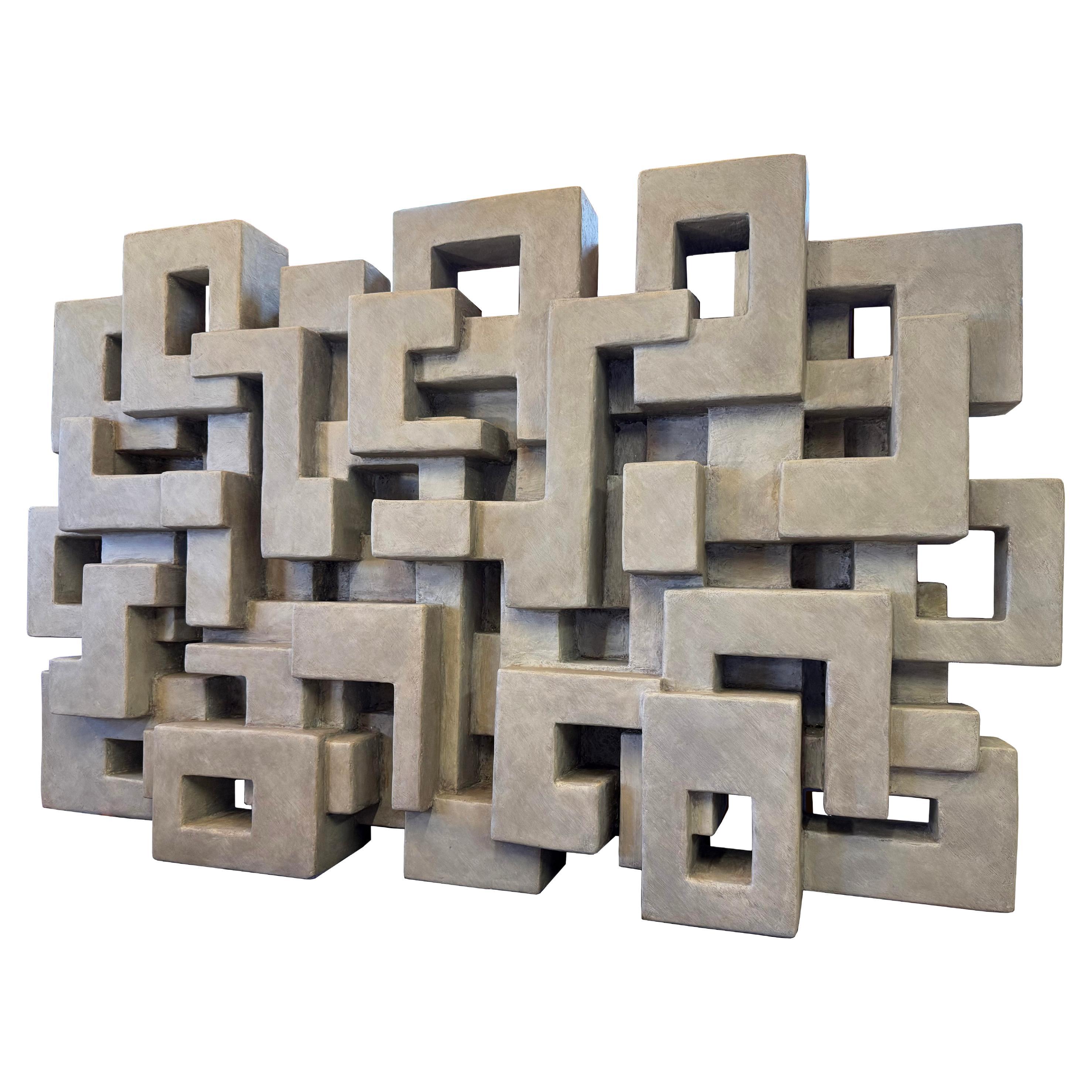 Monumental Wall Sculpture by Daniel Schneiger.
