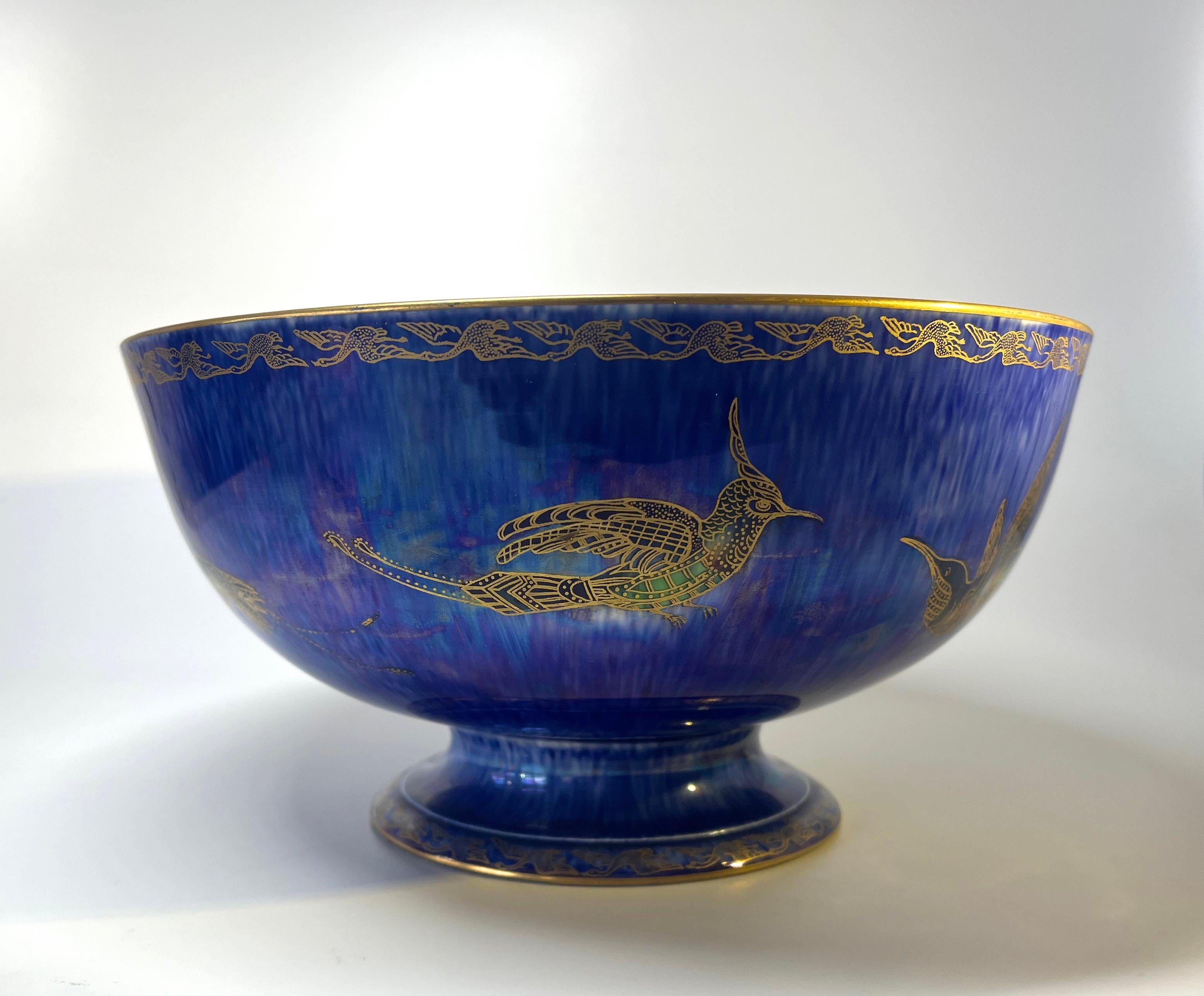 20th Century Monumental Wedgwood Ordinary Lustre Footed Bowl By Daisy Making-Jones For Sale
