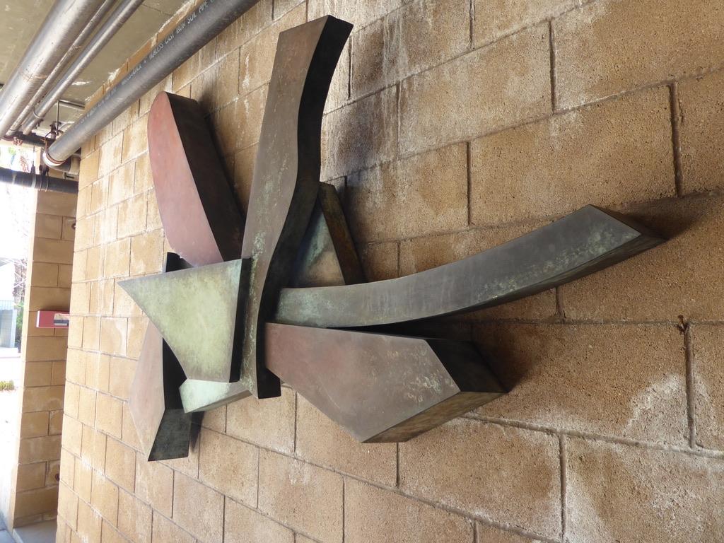 Monumental Welded and Patinated Steel Wall Sculpture, circa 1980s 7