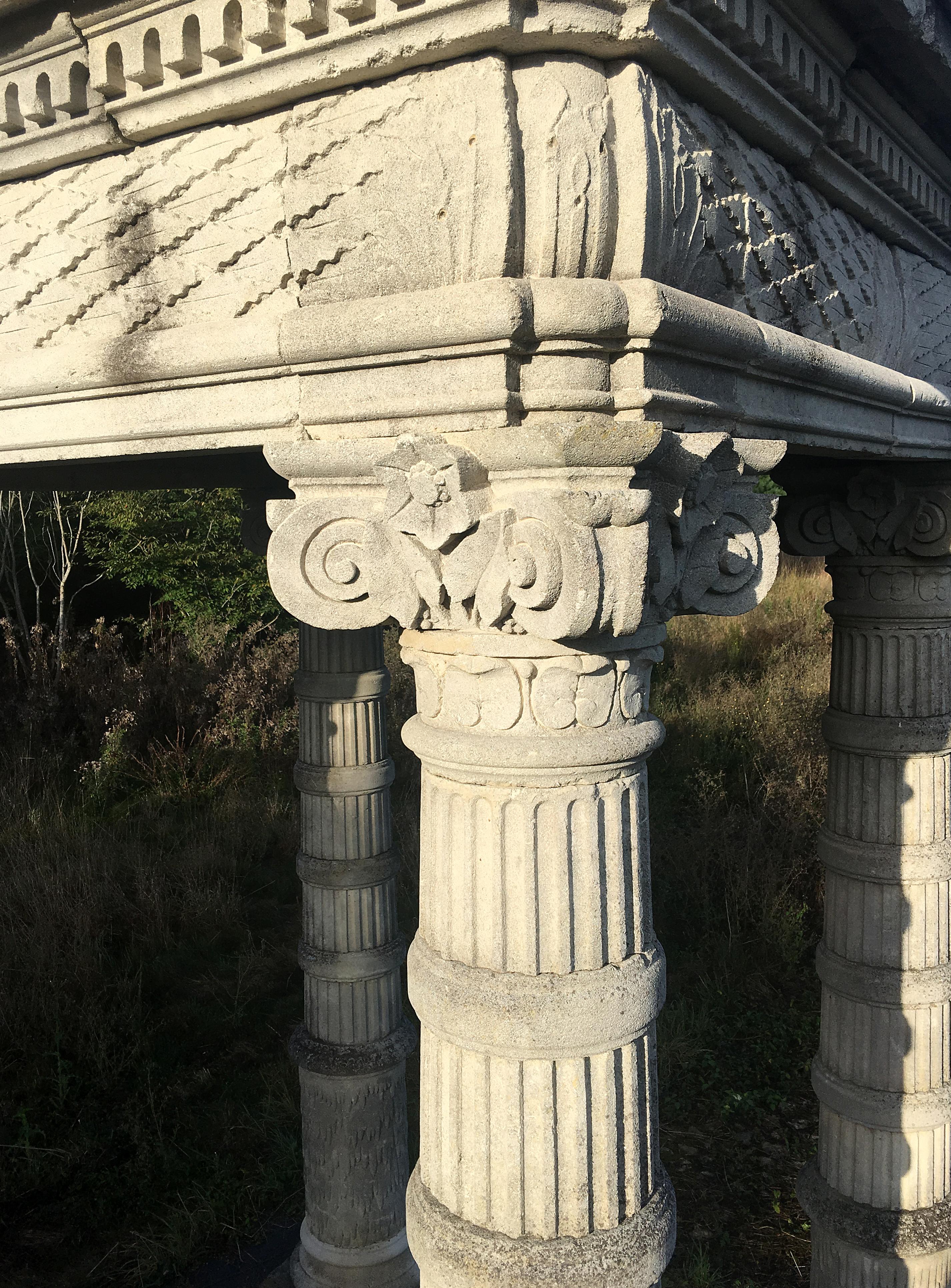 Carved Monumental Well in the Louis XIV Style, 20th Century For Sale