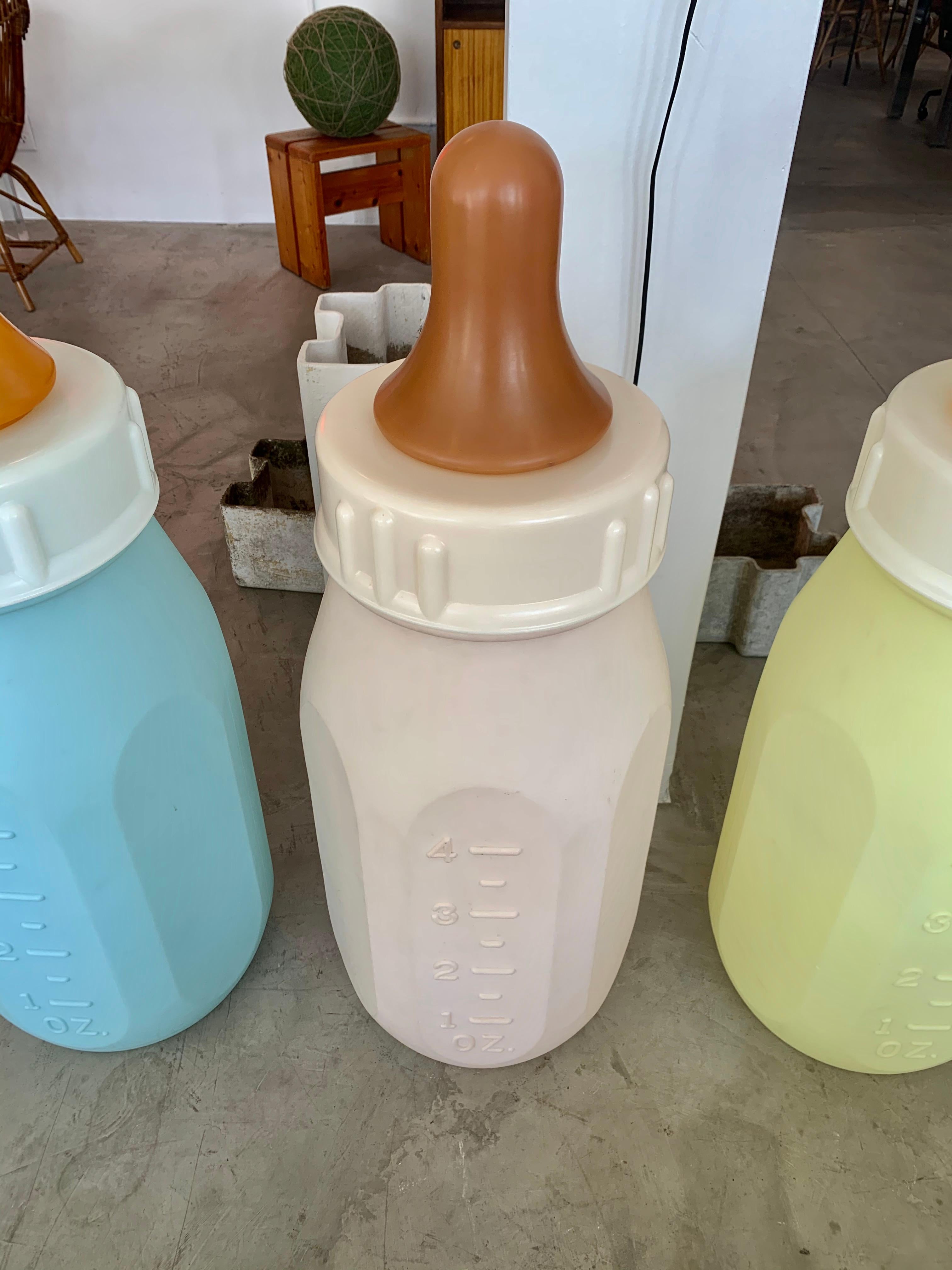 Hand-Carved Monumental White Baby Bottle