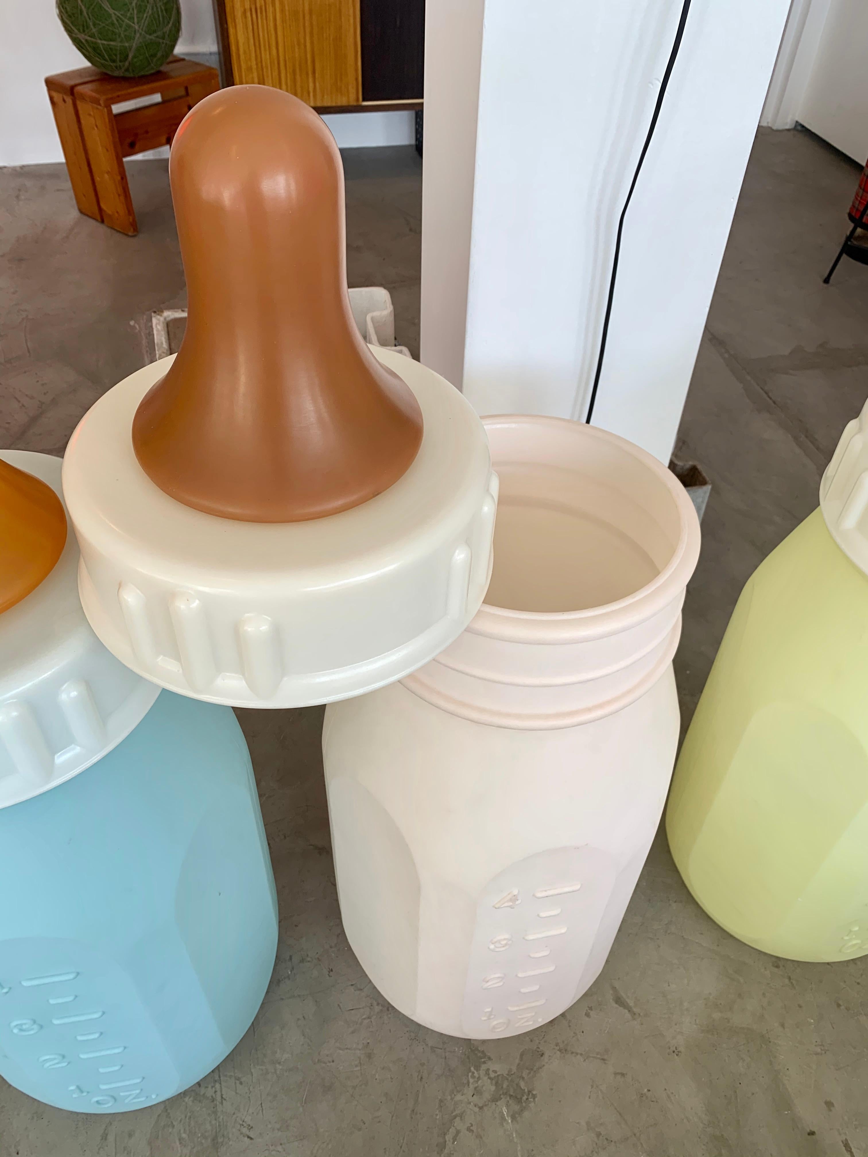 Monumental White Baby Bottle In Good Condition In Los Angeles, CA