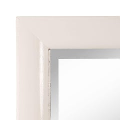 Monumental White Rectangular Mirror