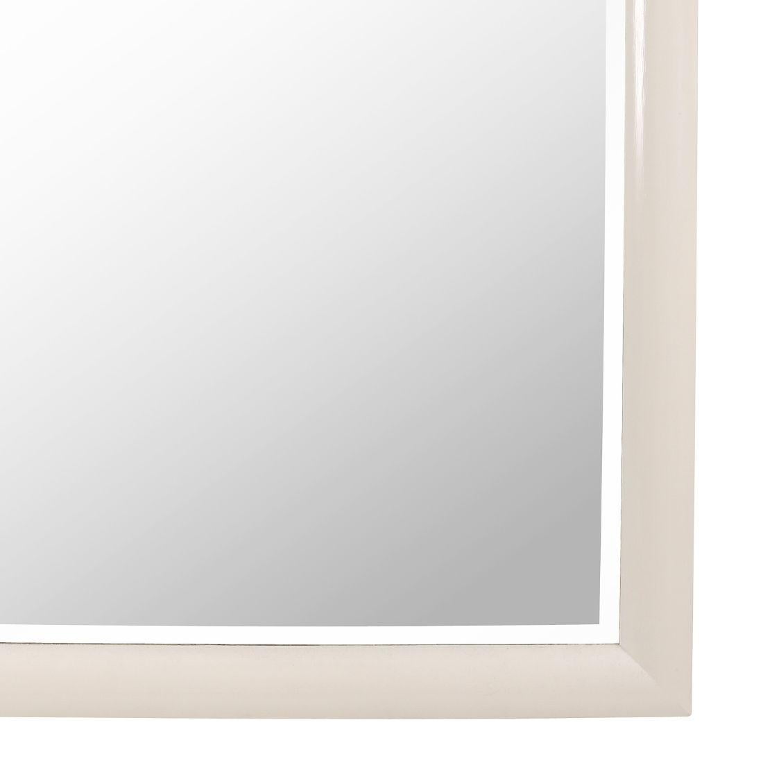 Mid-Century Modern Monumental White Rectangular Mirror For Sale