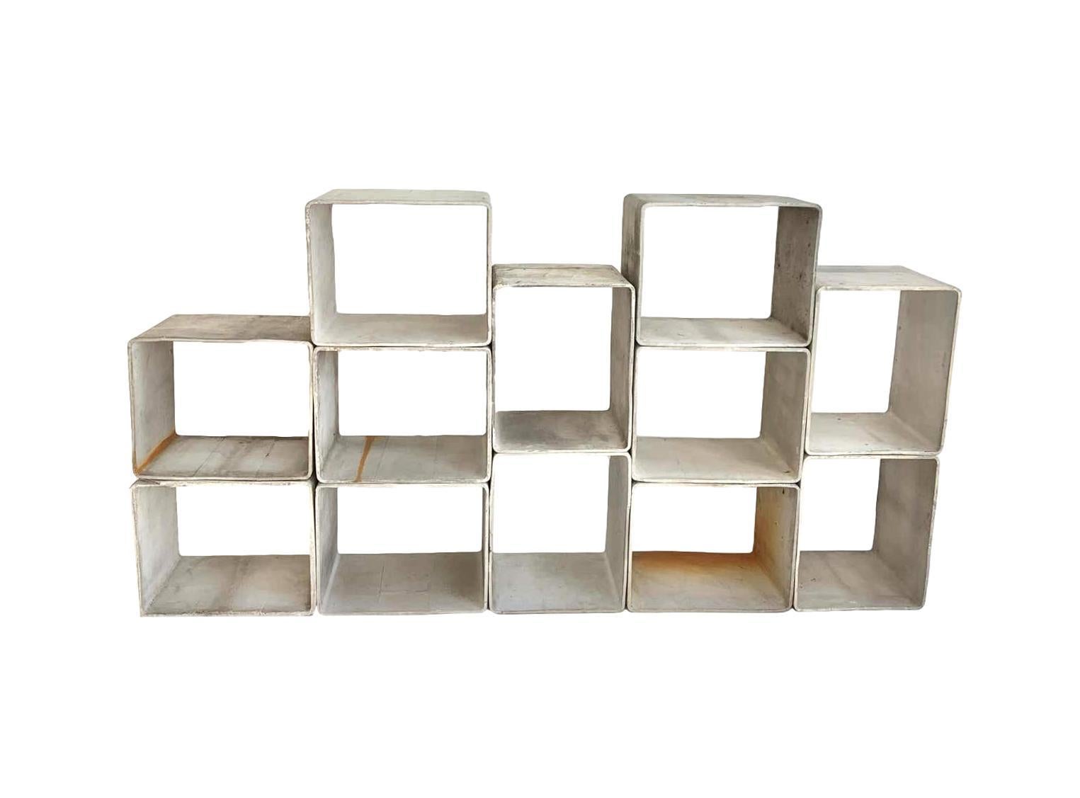 Monumental Willy Guhl Concrete Bookcase 3