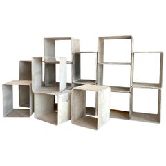 Monumental Willy Guhl Concrete Bookcase