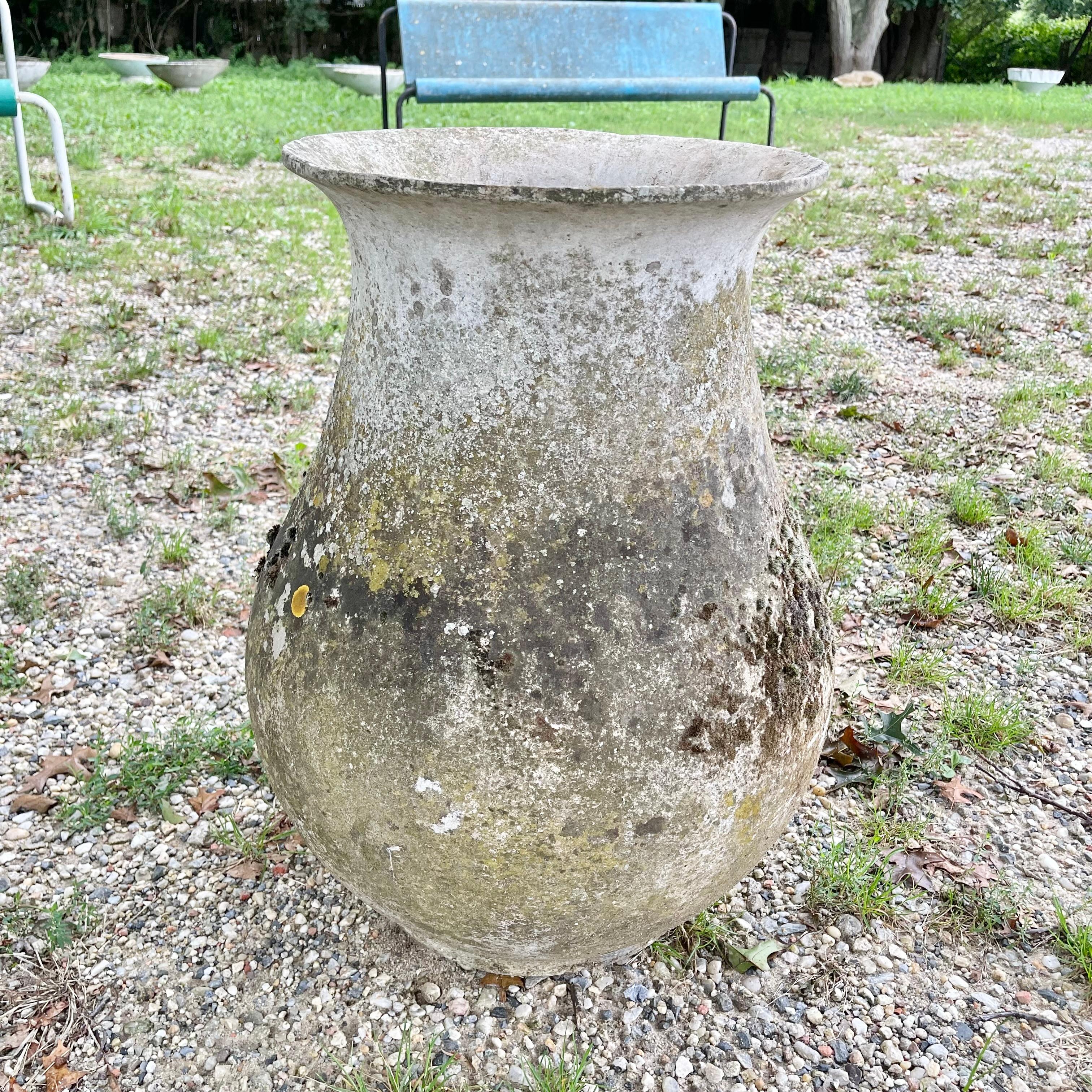 Swiss Monumental Willy Guhl Concrete Vase, 1960s Switzerland For Sale