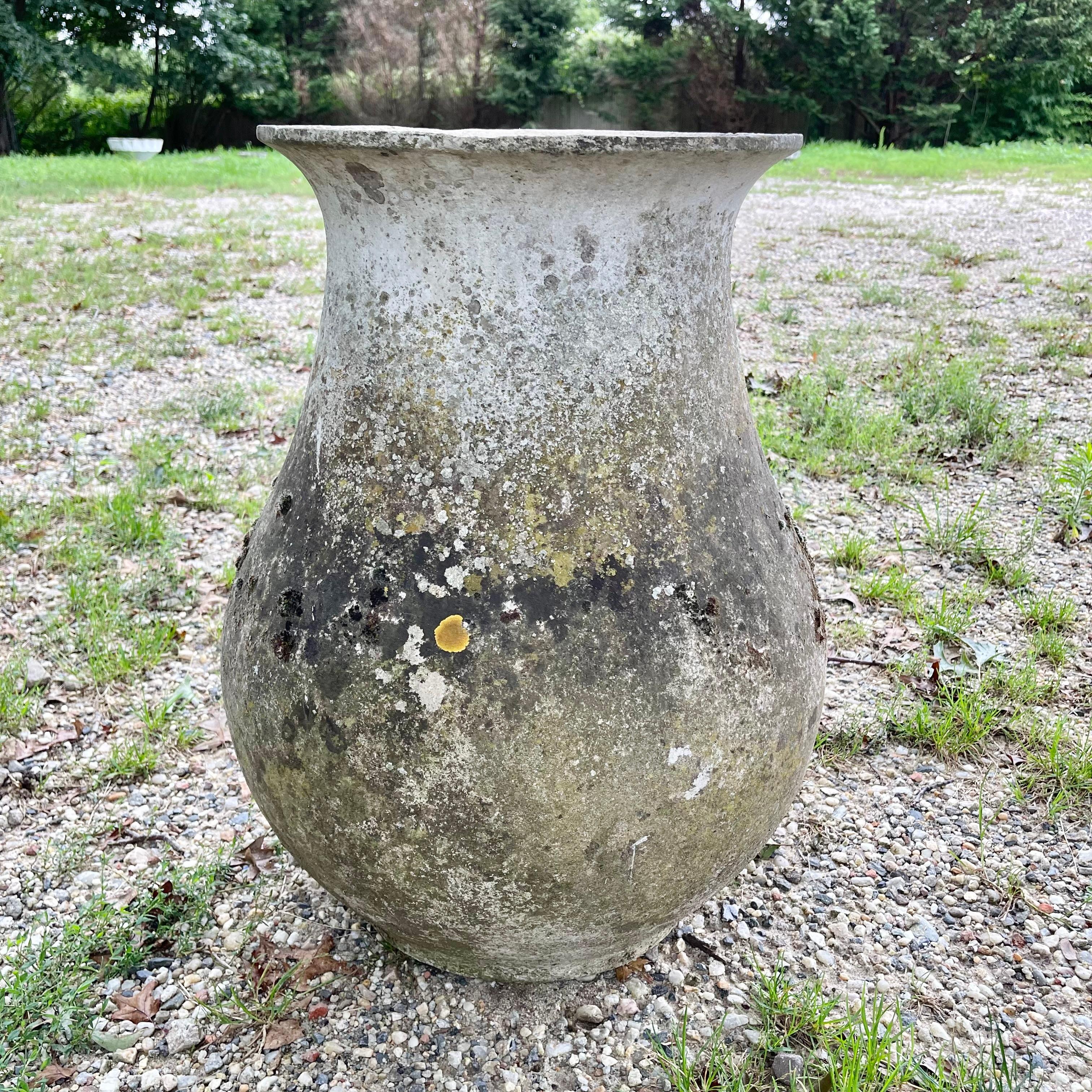 Monumental Willy Guhl Concrete Vase, 1960s Switzerland In Good Condition For Sale In Los Angeles, CA