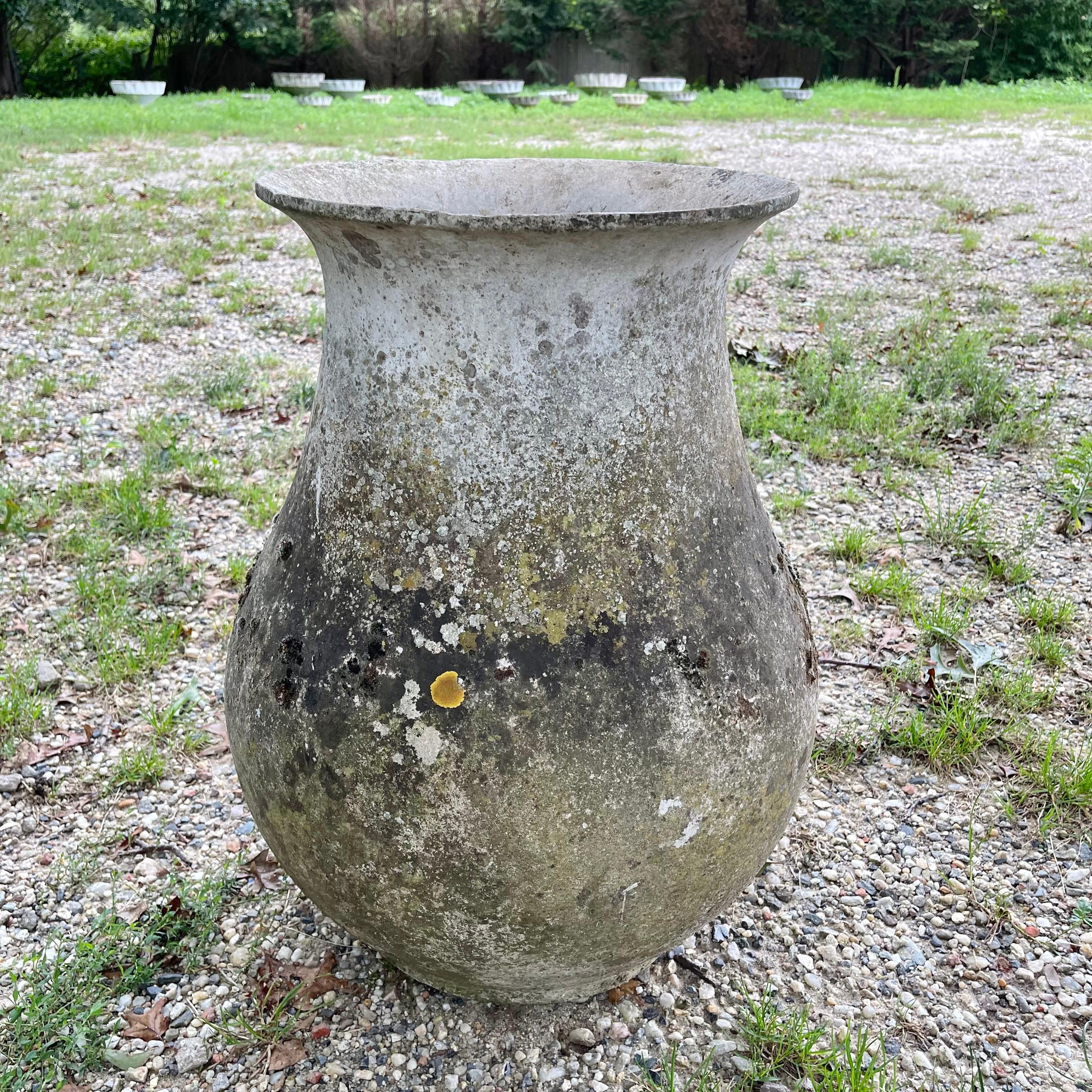 Mid-20th Century Monumental Willy Guhl Concrete Vase, 1960s Switzerland For Sale