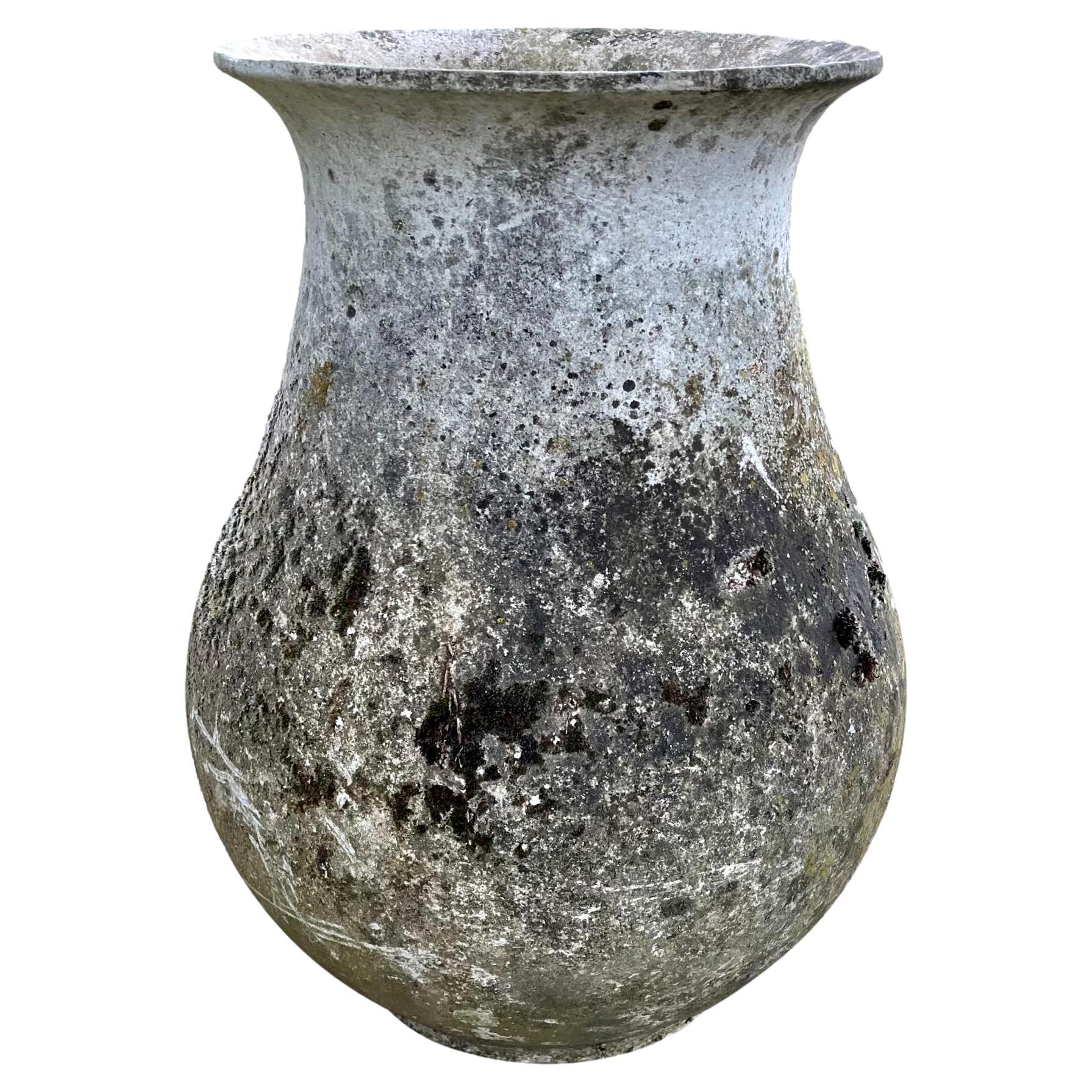 Monumental Willy Guhl Concrete Vase, 1960s Switzerland For Sale