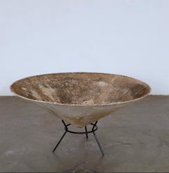Monumental Willy Guhl Conical Vessel with Stand