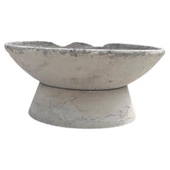 Monumental Willy Guhl Eternit Pedestal Bowl Planter
