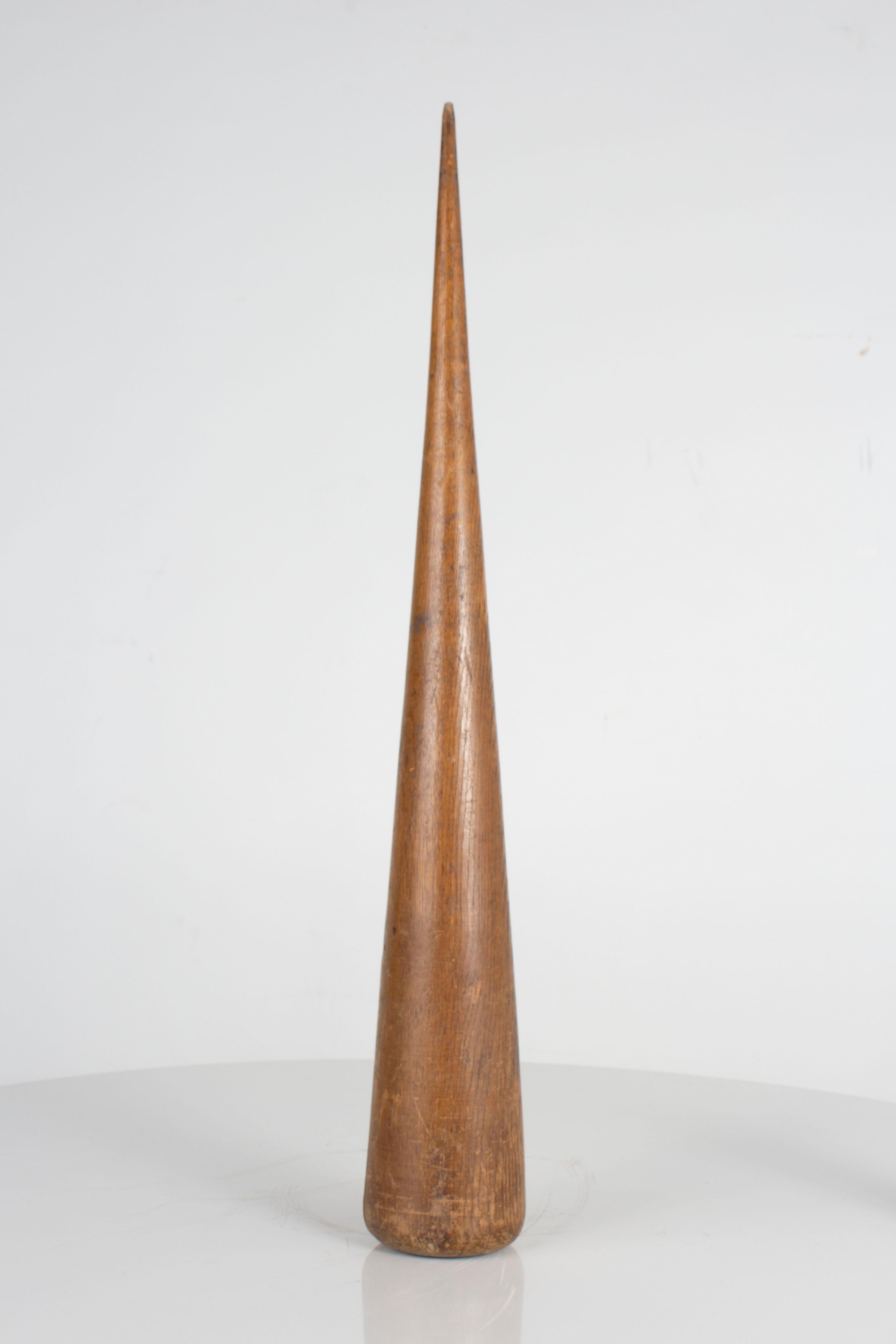 Monumental wood carved Conial sculpture

Sourced by our accessories team. Brendan Bass Estate Collection.

Measures: 6.5