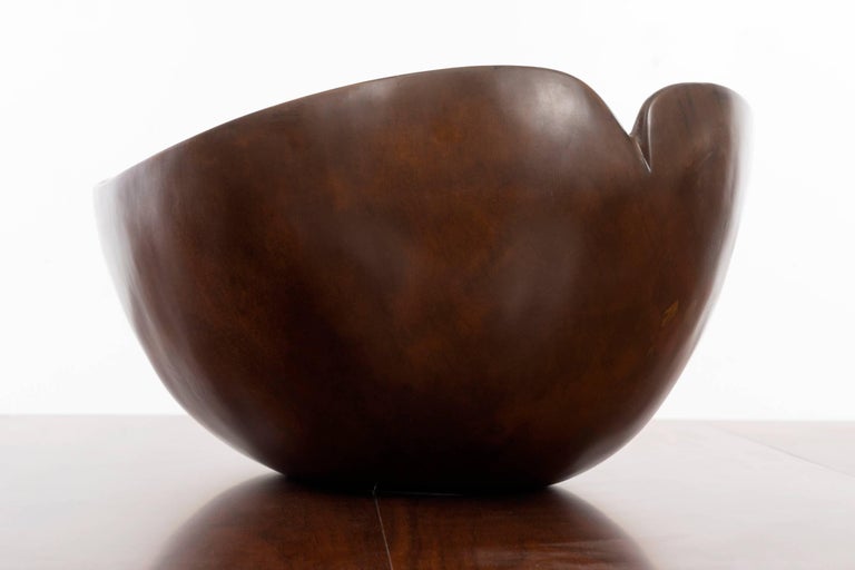 Organic Modern Monumental Wooden Bowl by David Auld For Sale