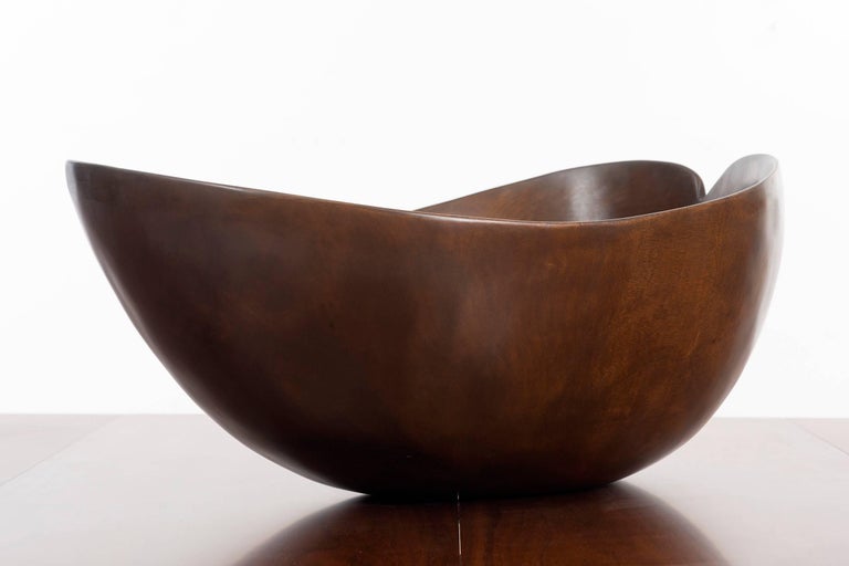 Mid-20th Century Monumental Wooden Bowl by David Auld For Sale