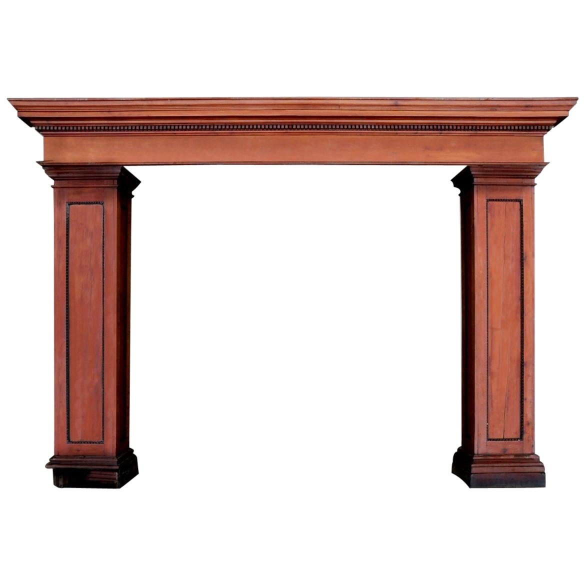 Monumental Wooden Entablature and Columns, 20th Century For Sale
