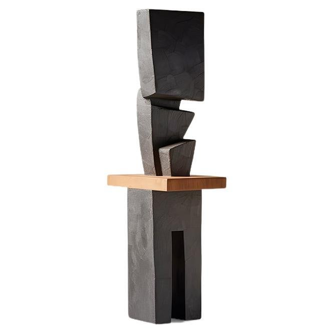 Monumental Wooden Sculpture Inspired in Constantin Brancusi Style, 28