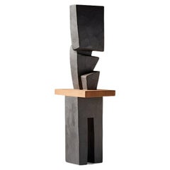 Monumental Wooden Sculpture Inspired in Constantin Brancusi Style, 28