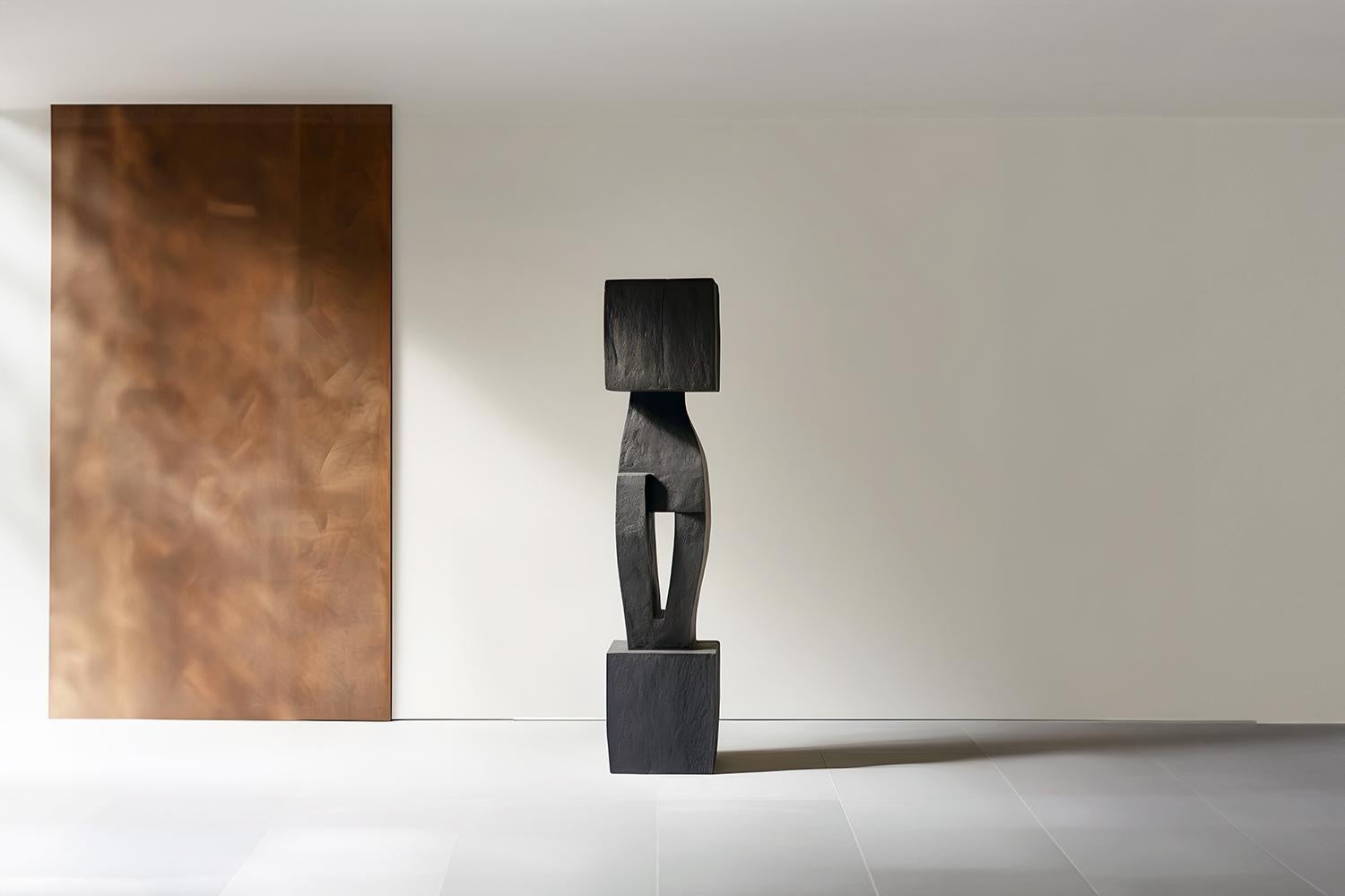 Mid-Century Modern Monumental Wooden Sculpture Inspired in Constantin Brancusi Style, 29 For Sale