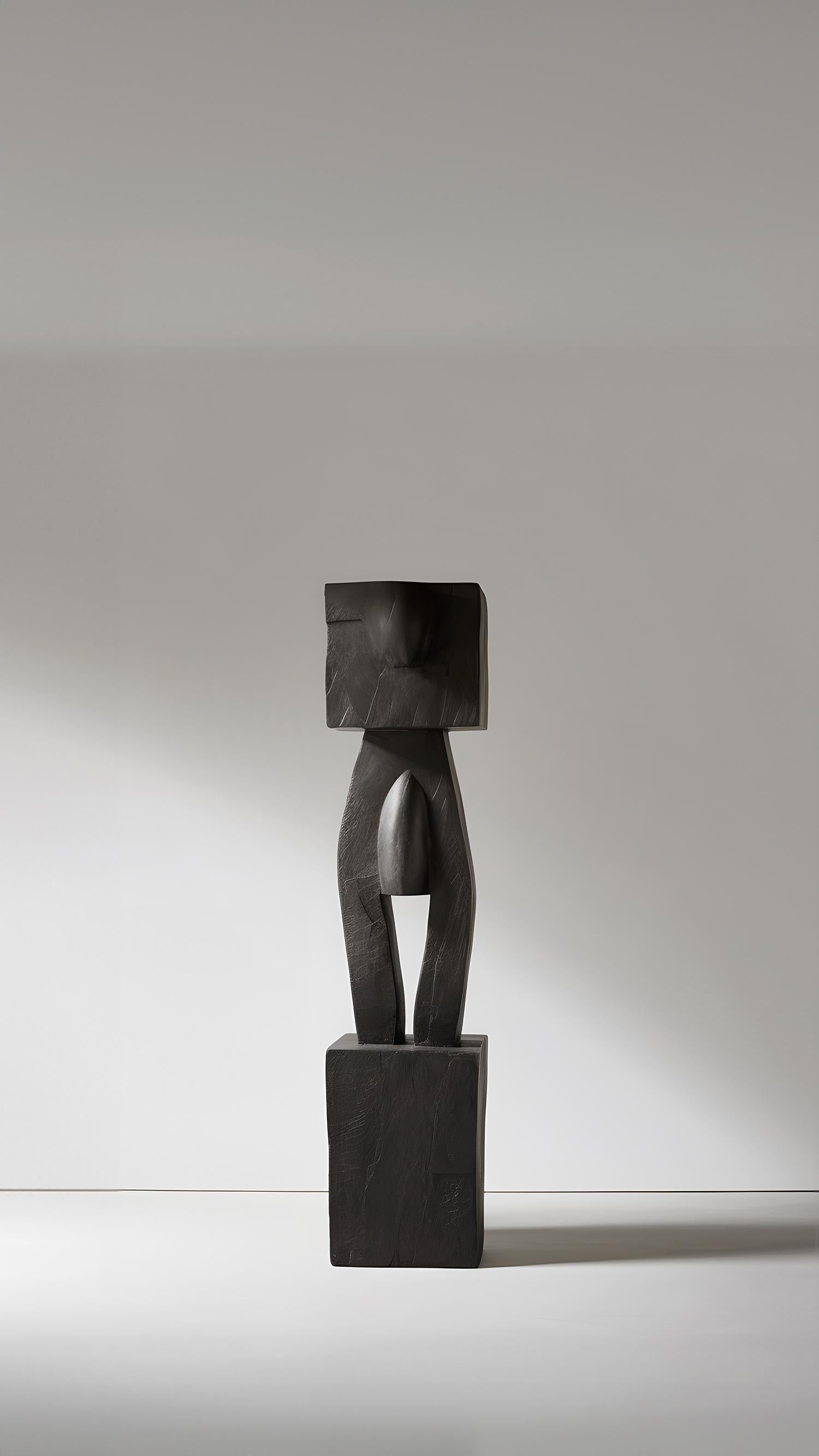 Contemporary Monumental Wooden Sculpture Inspired in Constantin Brancusi Style, 29 For Sale
